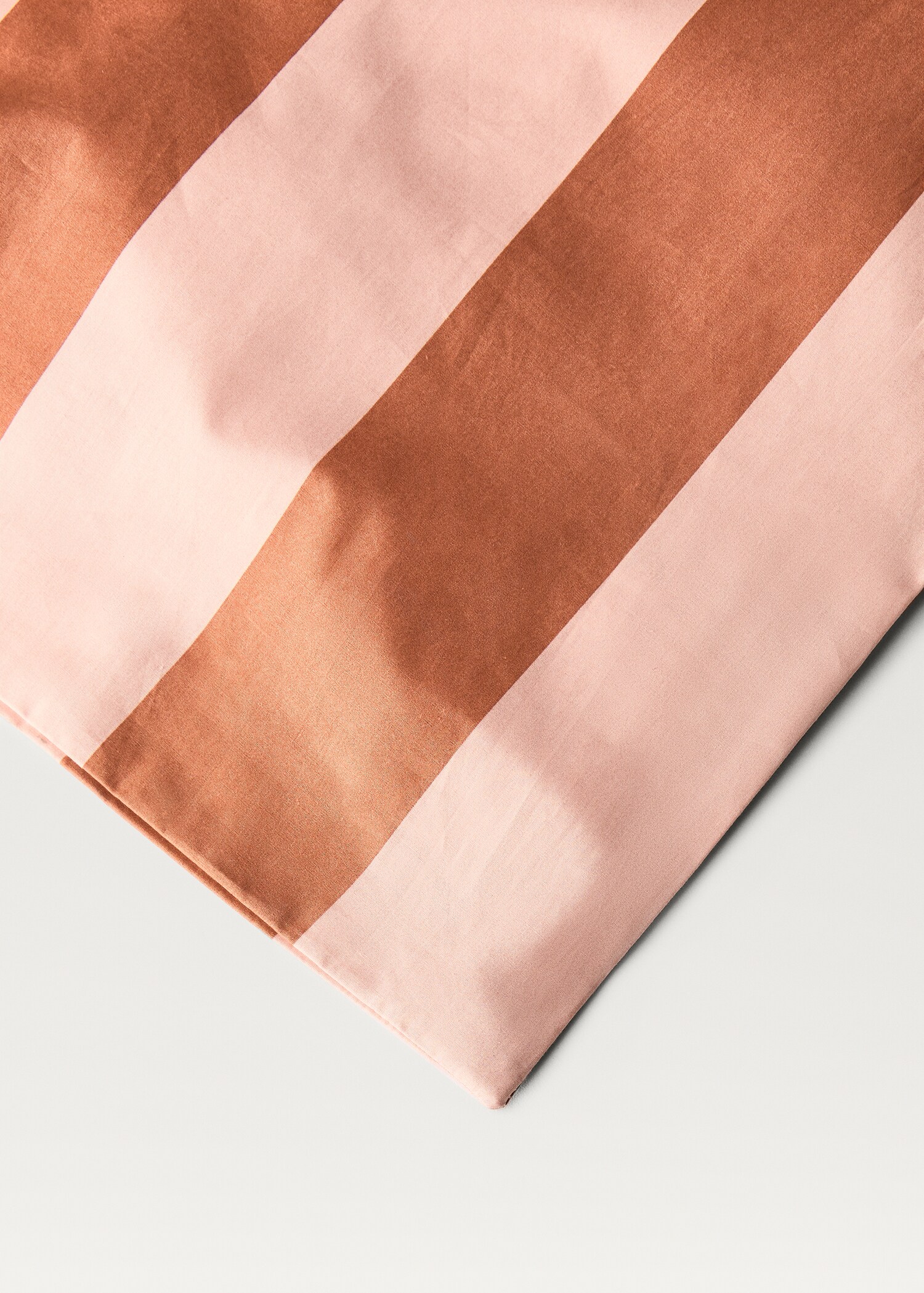 500 threads cotton percale striped duvet cover Single bed - Details of the article 3