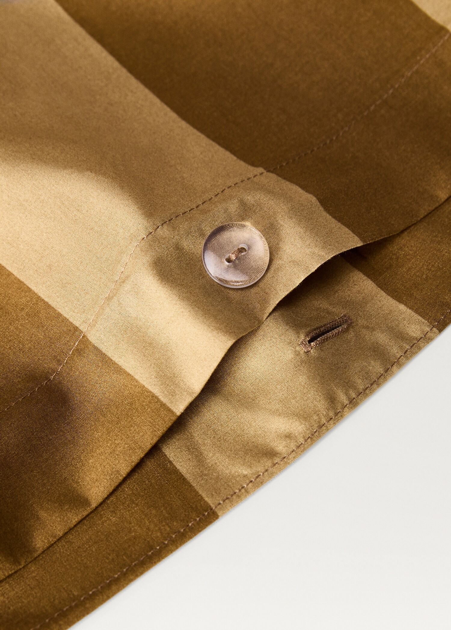 Gestreept dekbedovertrek van percal katoen bed 150/160 cm - Detail van het artikel 1