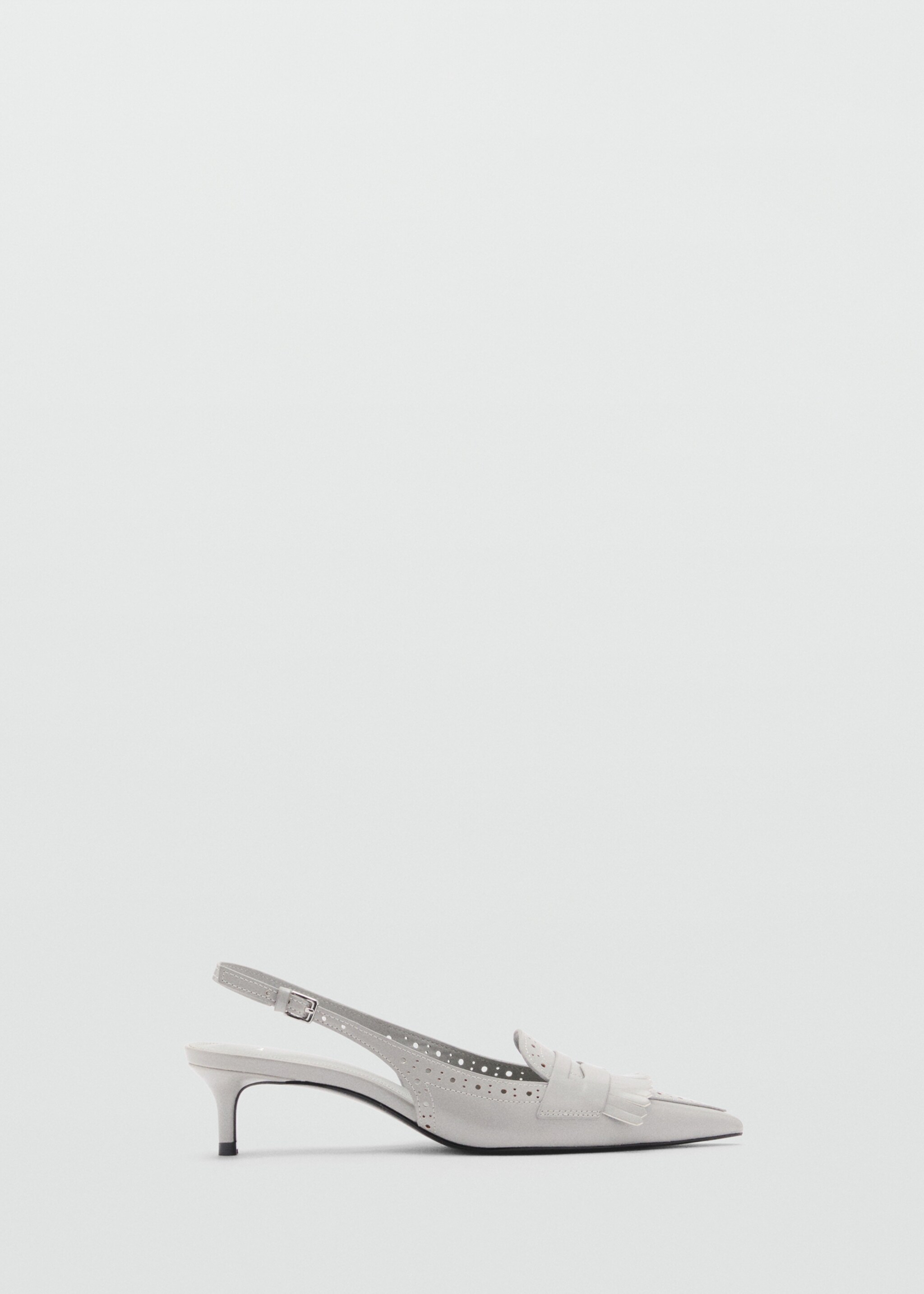 Pumps mit Fransen - Artikel ohne Model, Grau. Ref: 87003281-00.