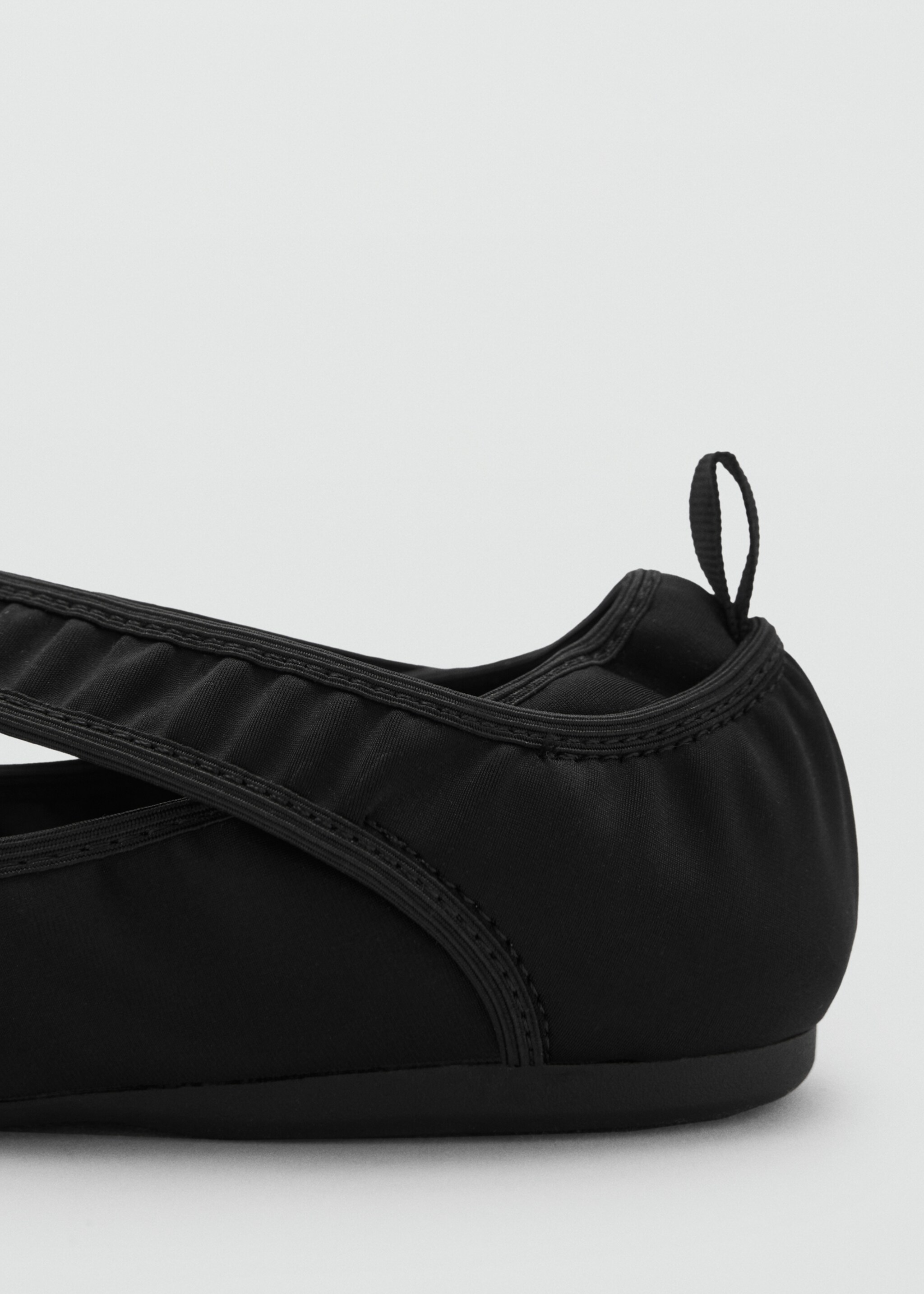 Cross-sport ballet flats - Details of the article 3, Black. Ref: 87003282-00.