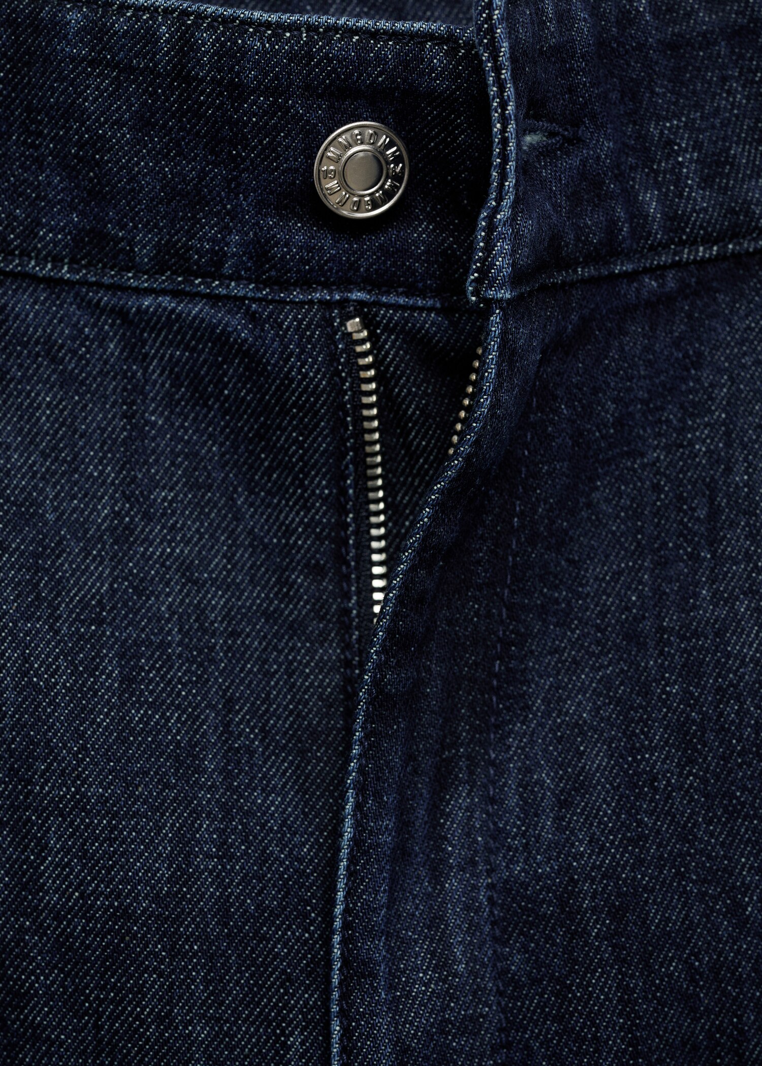 Rinse-wash wide leg jeans with pleats - Details of the article 8