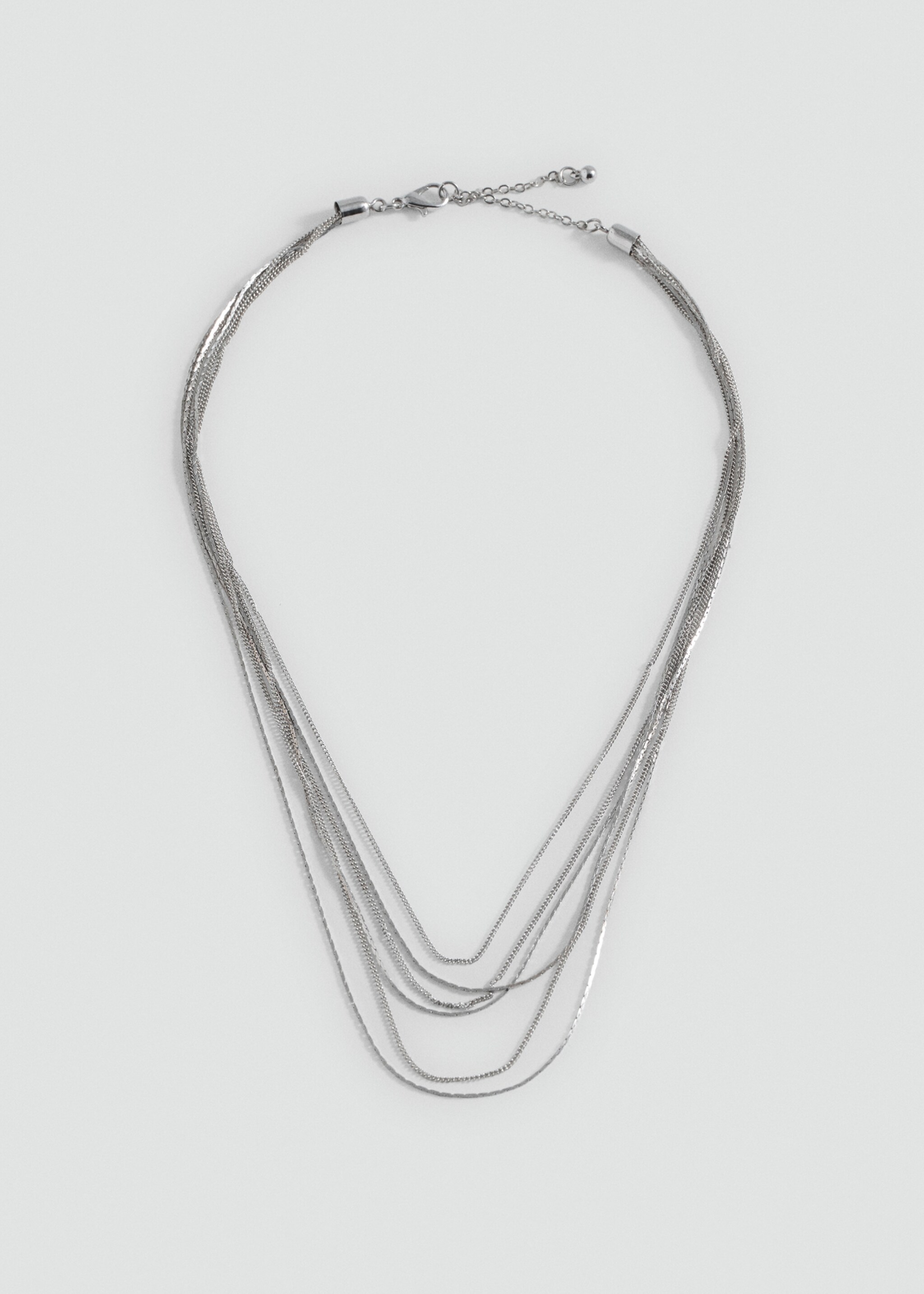 Multiple chain necklace - Article without model, Silver. Ref: 87003302-00.