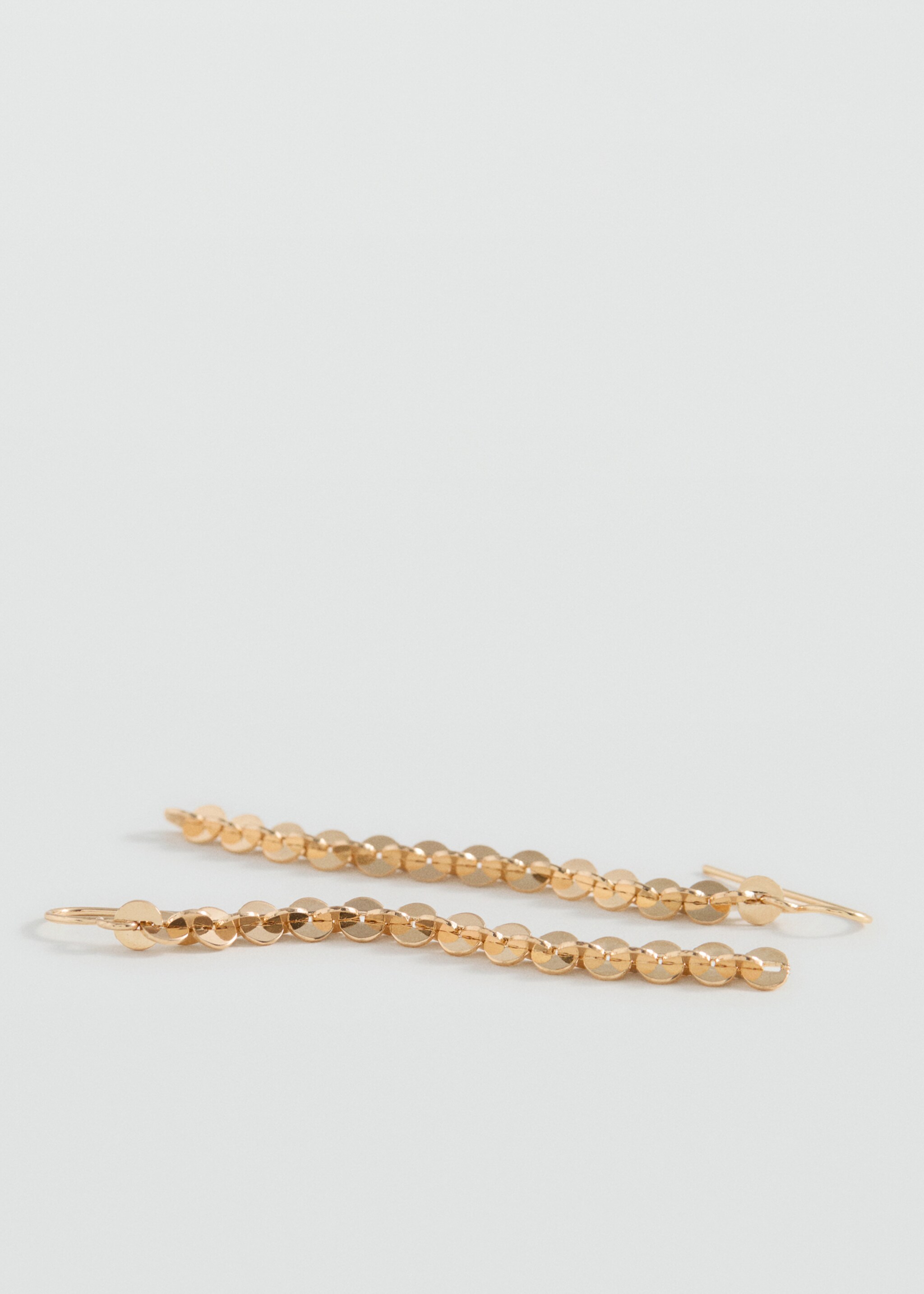 Long circle earrings - Medium plane, Gold. Ref: 87003303-00.