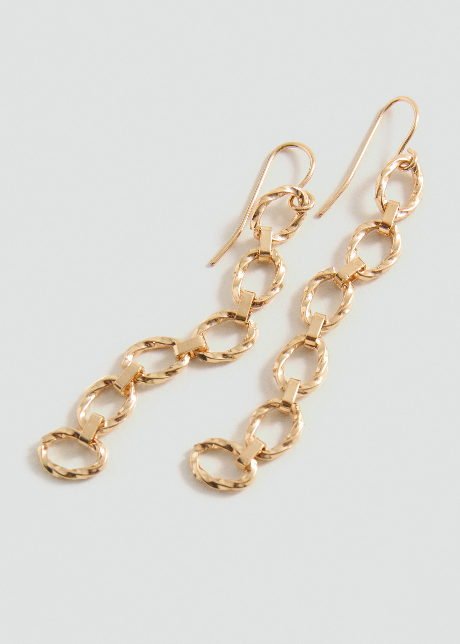 Combined long earrings - Medium plane