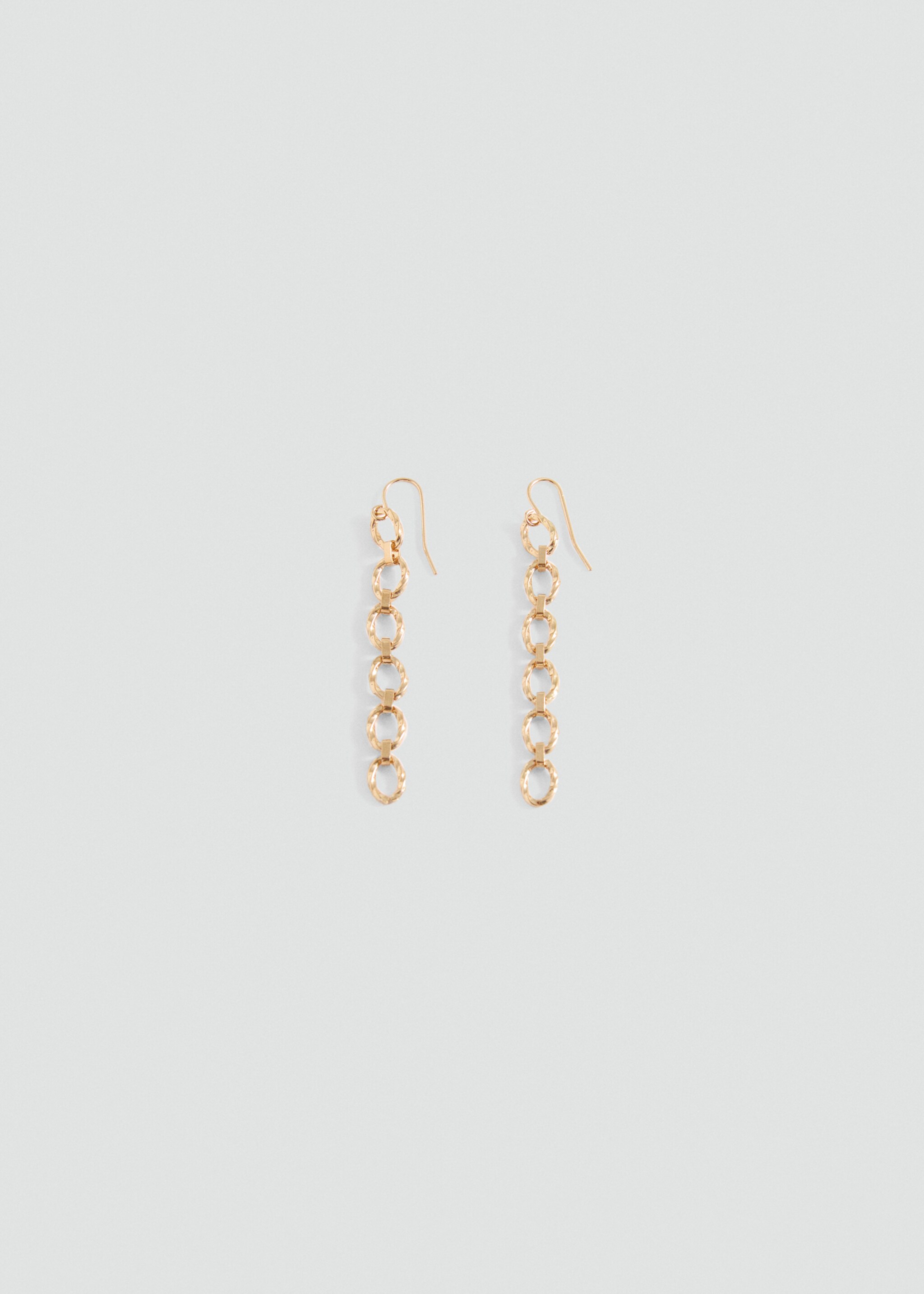 Combined long earrings - Article without model, Gold. Ref: 87003309-00.