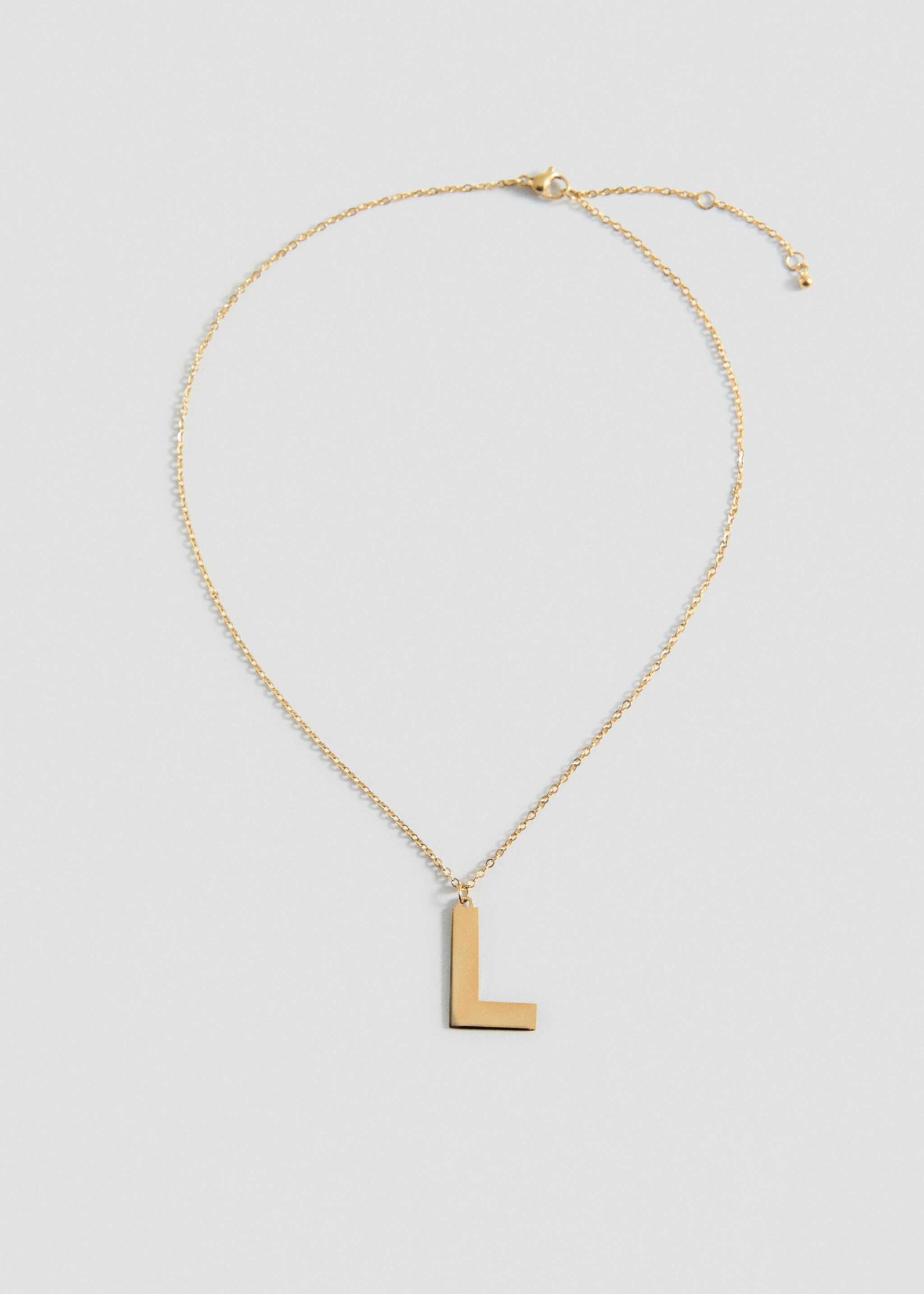 Letter Pendant Necklace - Article without model, Gold. Ref: 87003315-00.