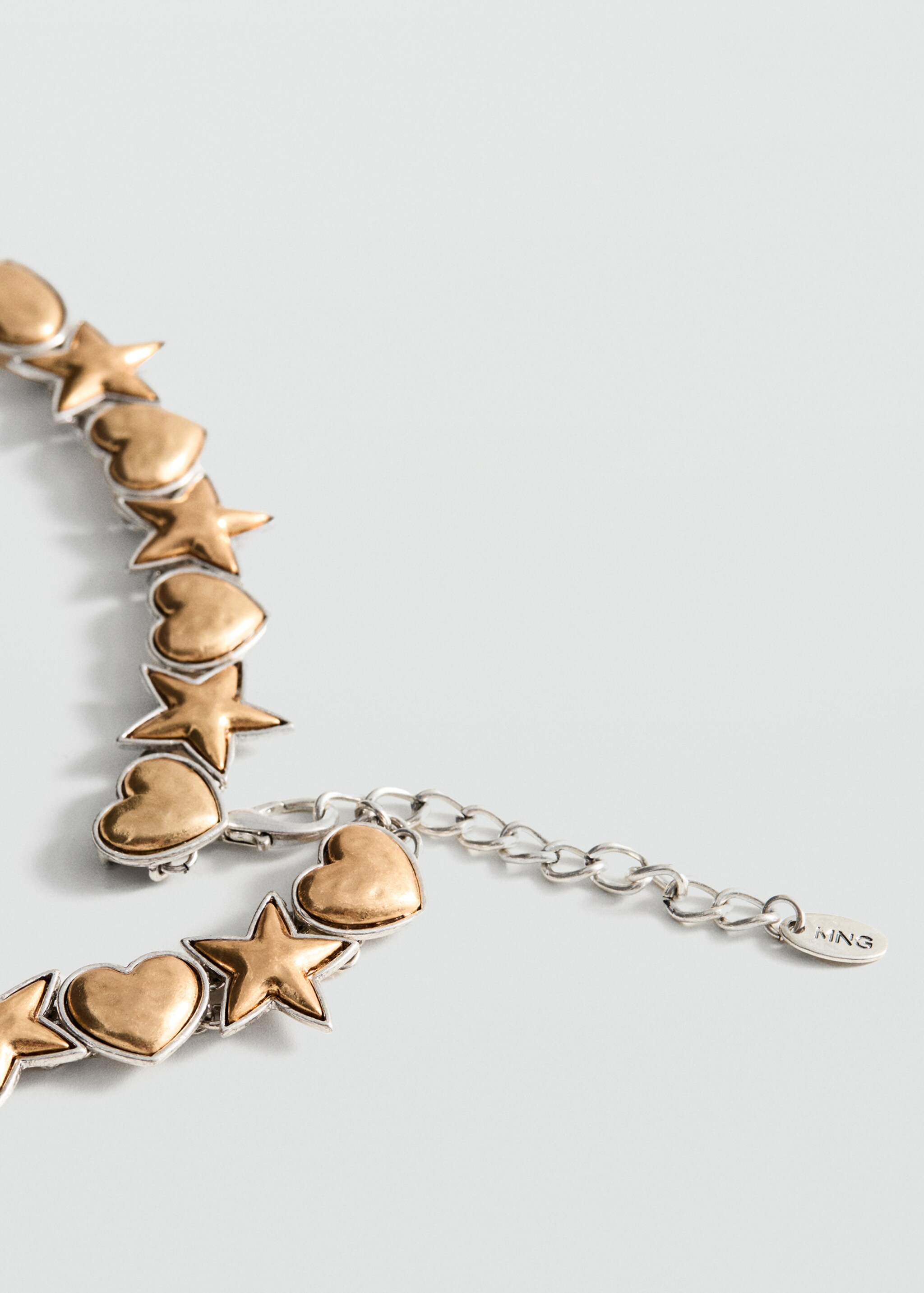 Combined-shapes necklace - Medium plane, Gold. Ref: 87003318-00.