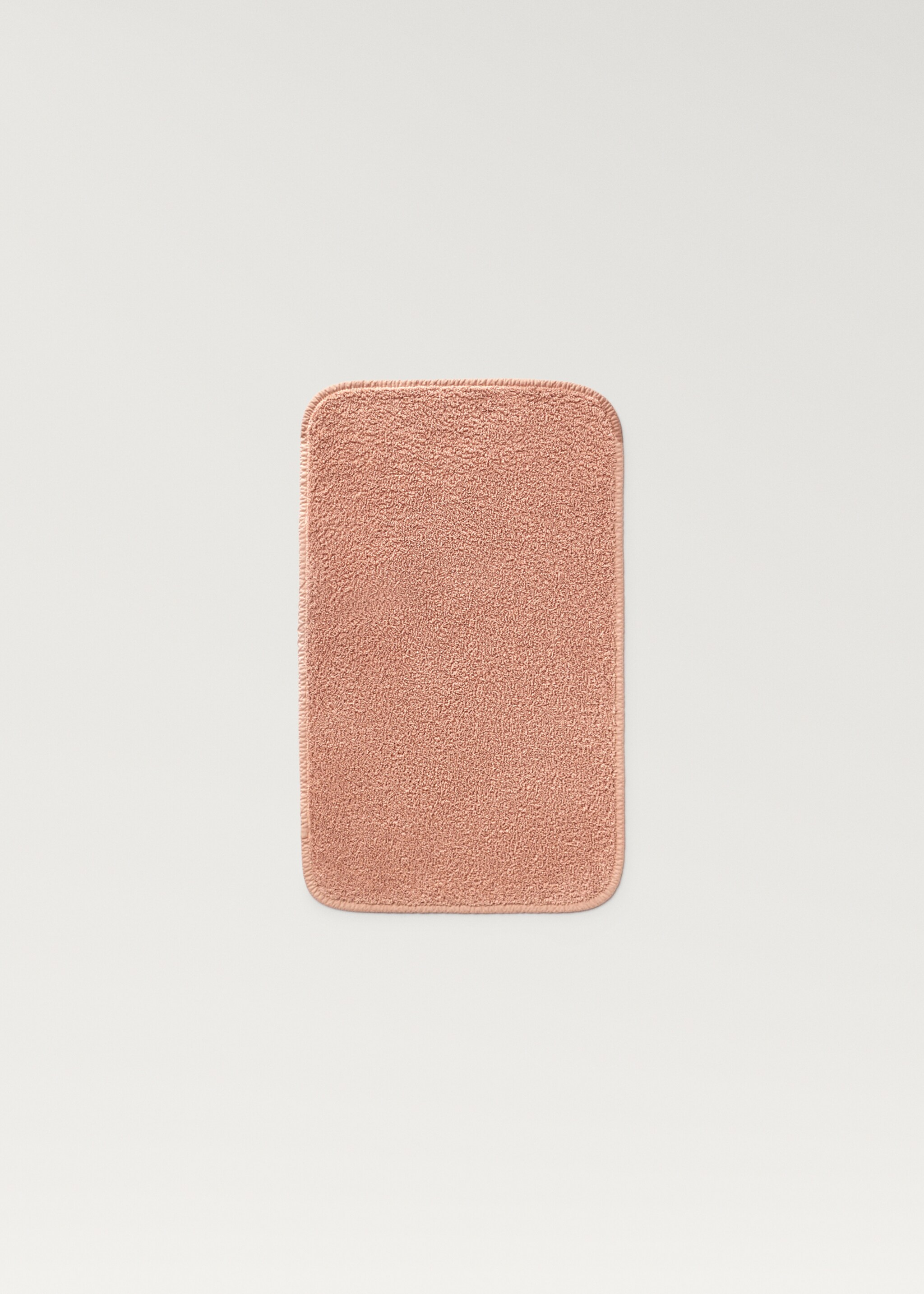 Malý ručník s barveným vláknem - Detail zboží 1, Broskvová. Ref: 87003330-00.