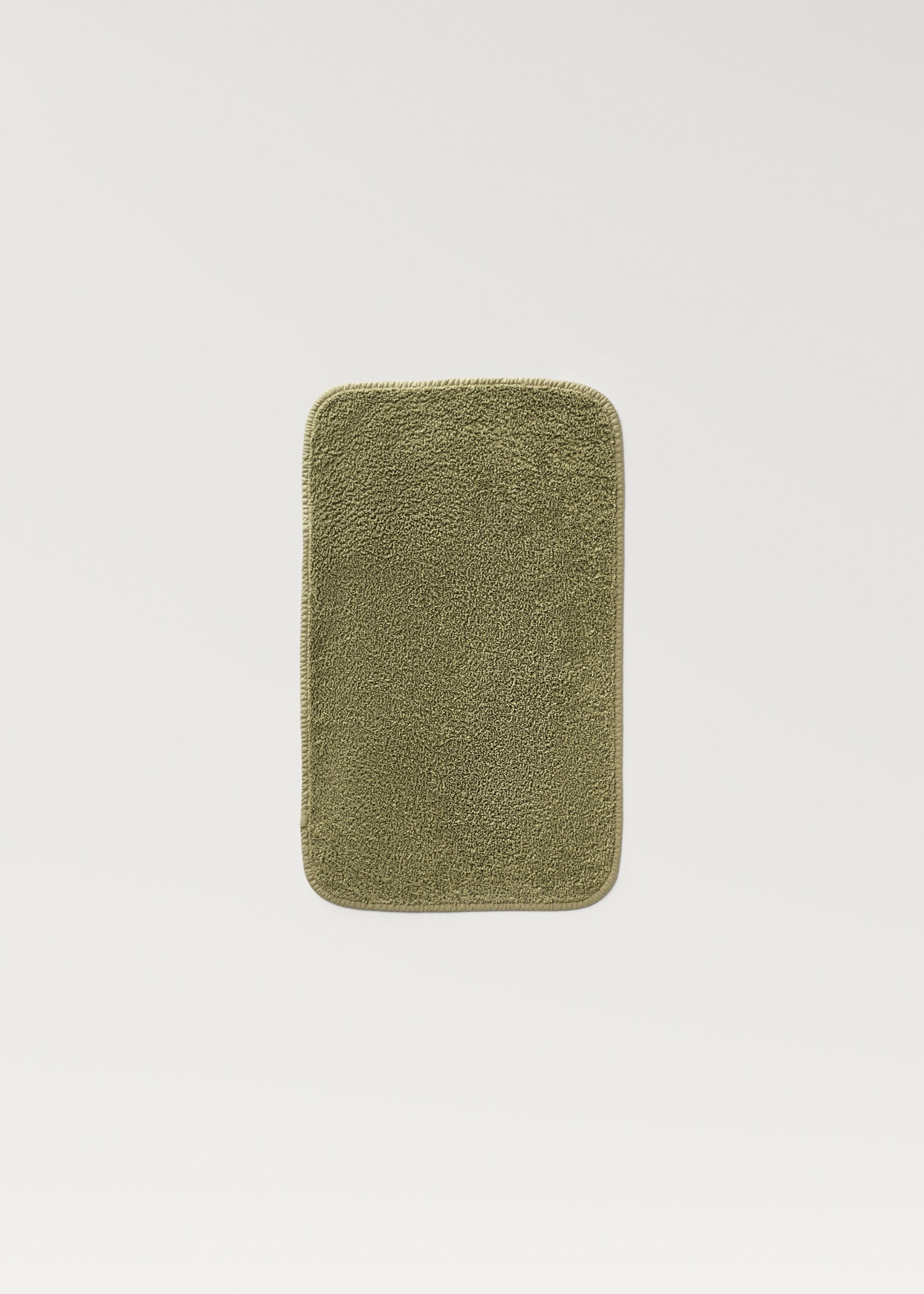 Malý ručník s barveným vláknem - Detail zboží 1, Zelená. Ref: 87003330-00.