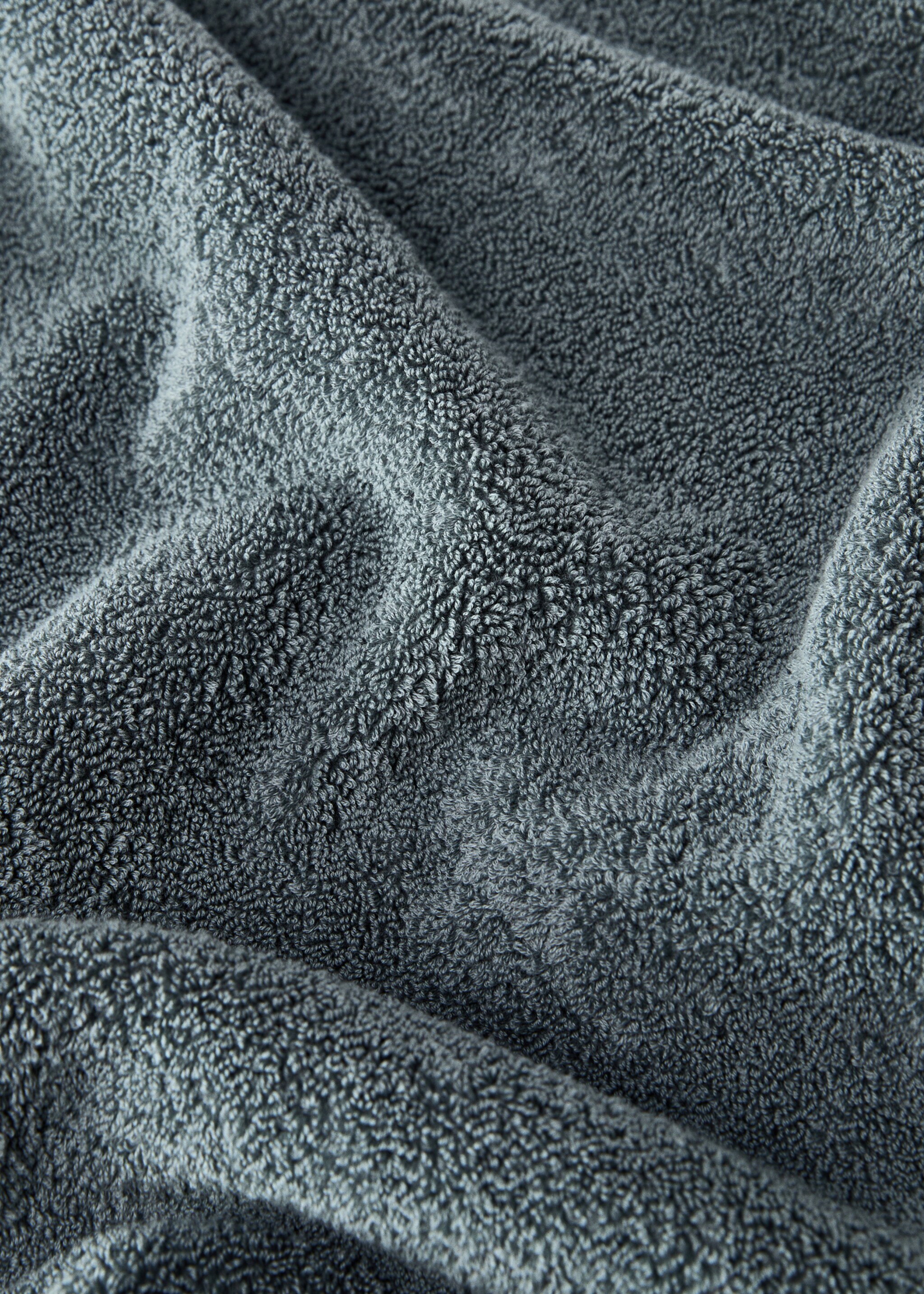 Malý ručník s barveným vláknem - Detail zboží 3, Modrá. Ref: 87003330-00.