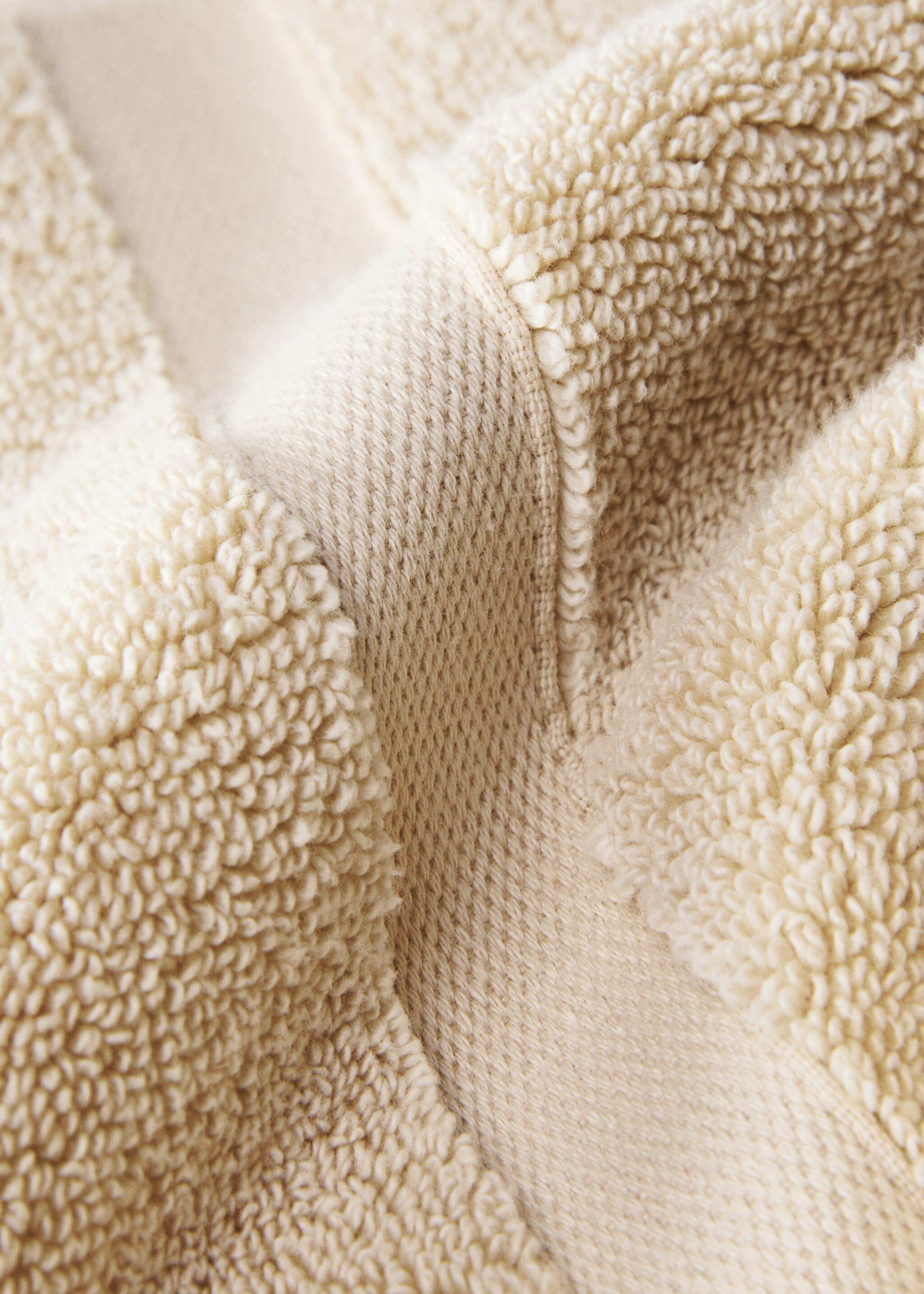 Extra-soft hand towel - Details of the article 1, Sand. Ref: 87003353-00.