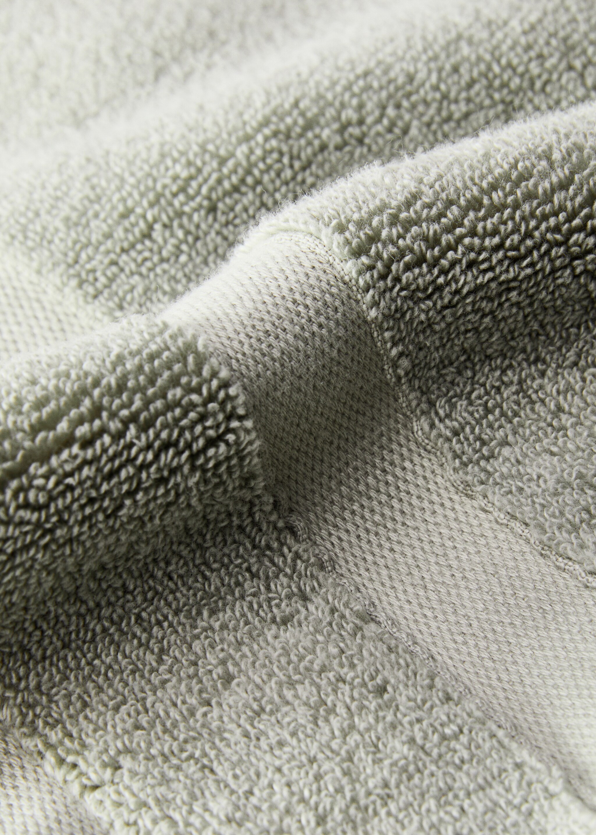 Extra-soft hand towel - Details of the article 1, Mint Green. Ref: 87003353-00.