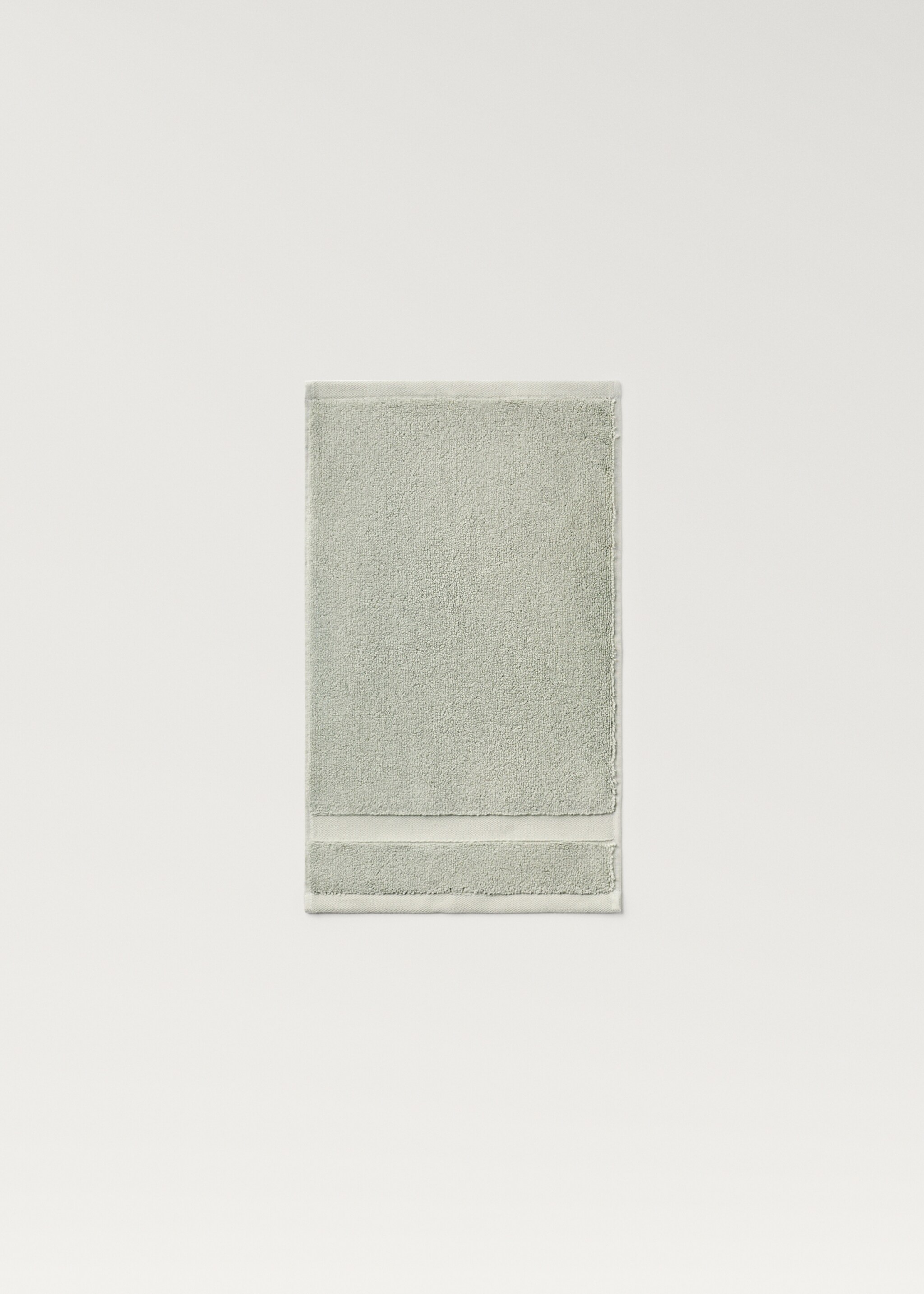 Extra-soft hand towel - Details of the article 3, Mint Green. Ref: 87003353-00.