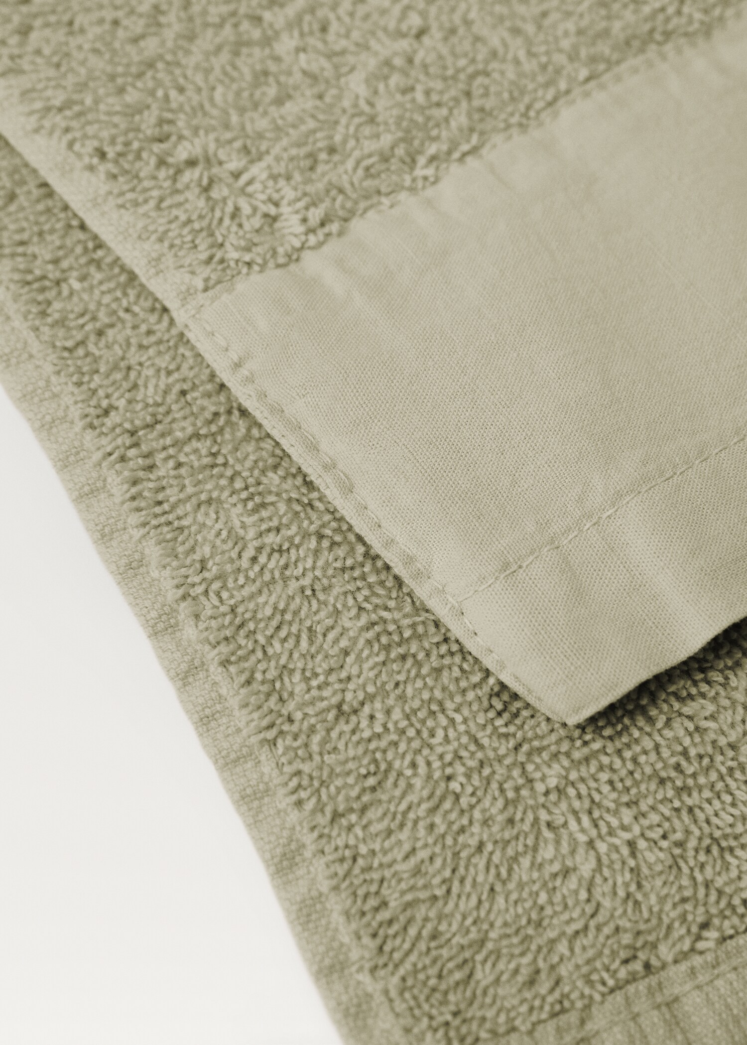 Face towel with linen trim - Details of the article 1