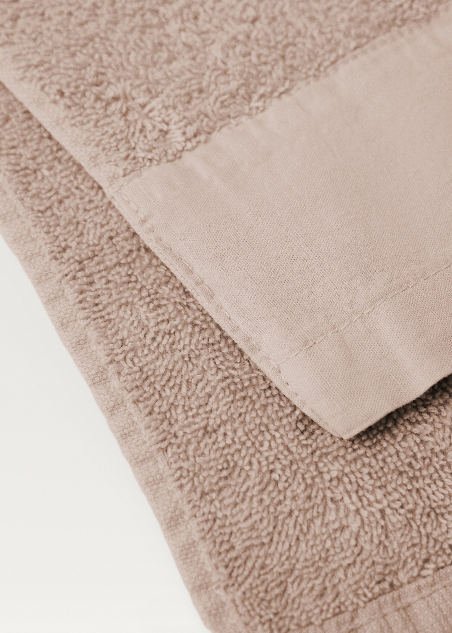 Face towel with linen trim - Details of the article 1