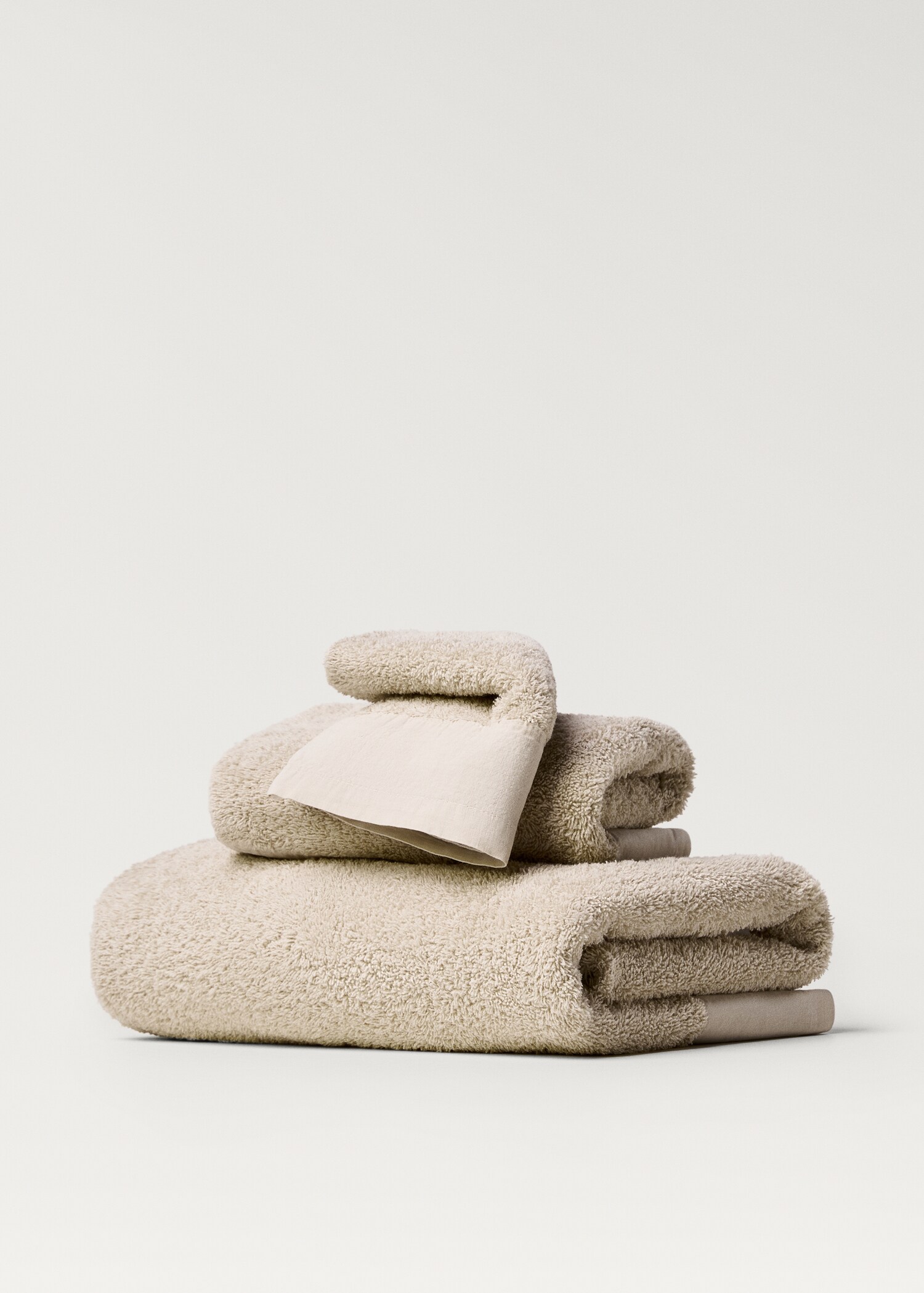 Hand towel with linen trim - Article without model