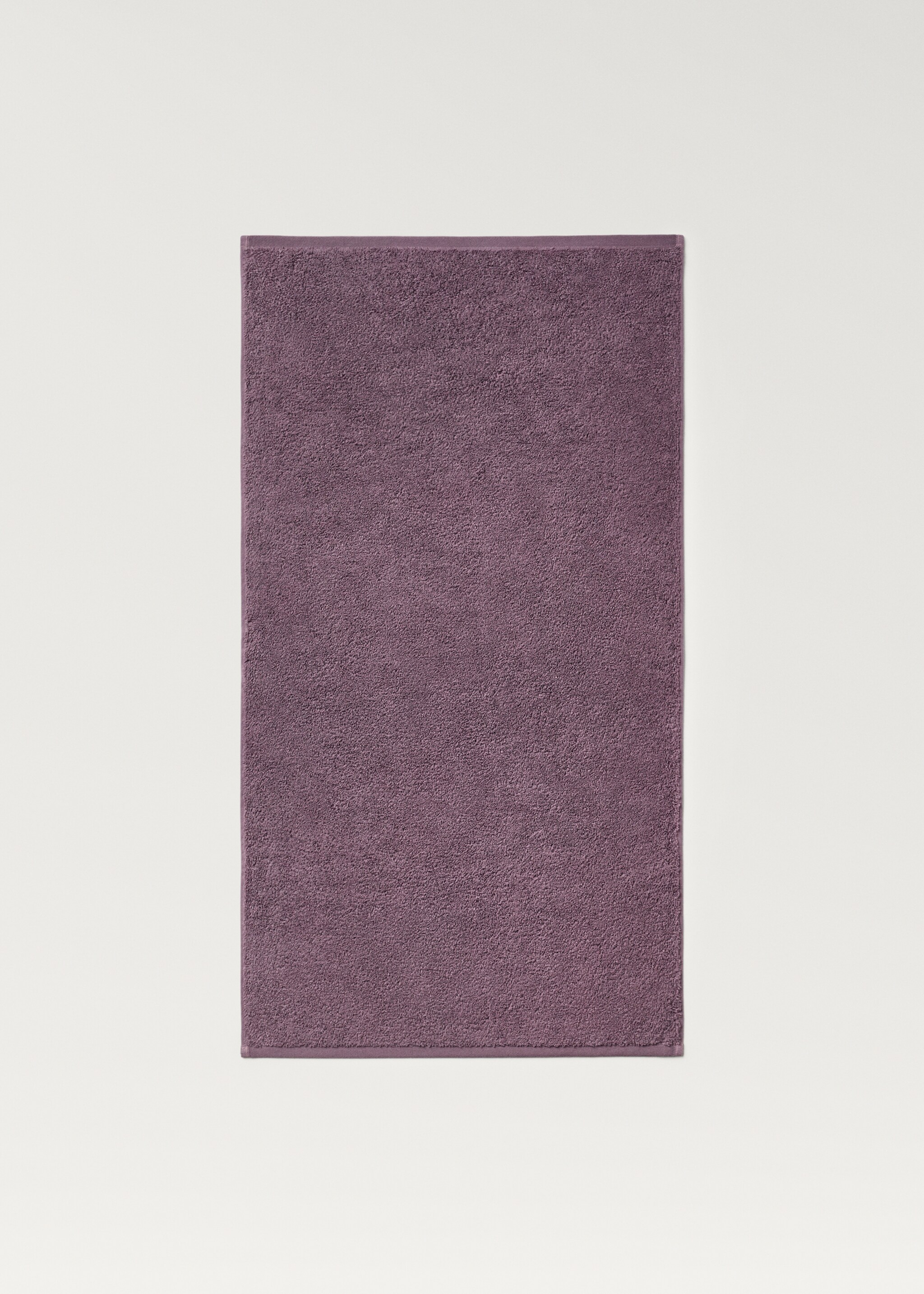 Soft cotton washbasin towel - Article without model, Plum. Ref: 87003358-00.