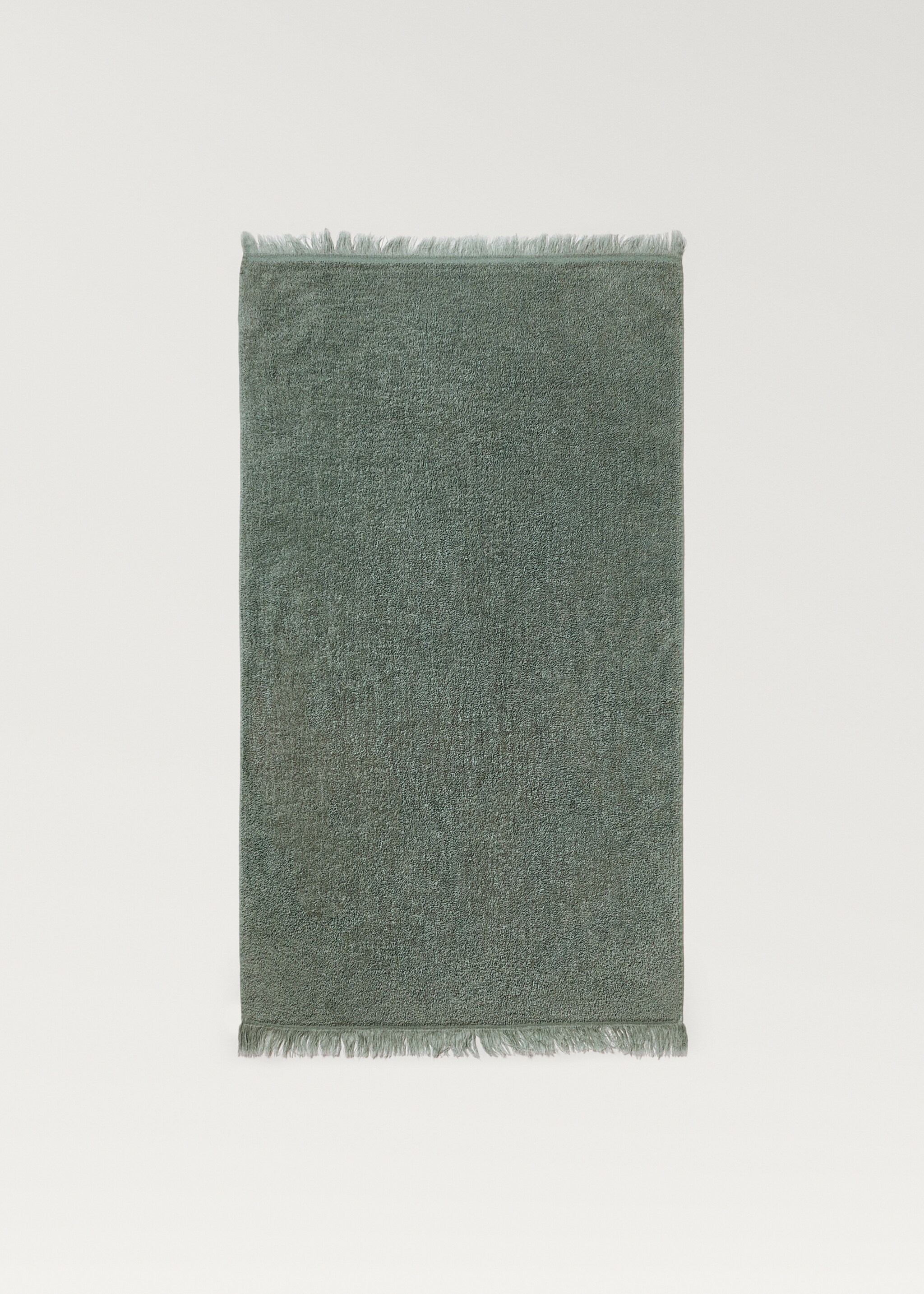 Serviette de toilette pour enfant coton biologique à franges - Détail de l'article 3, Bleu. Ref: 87003361-00.