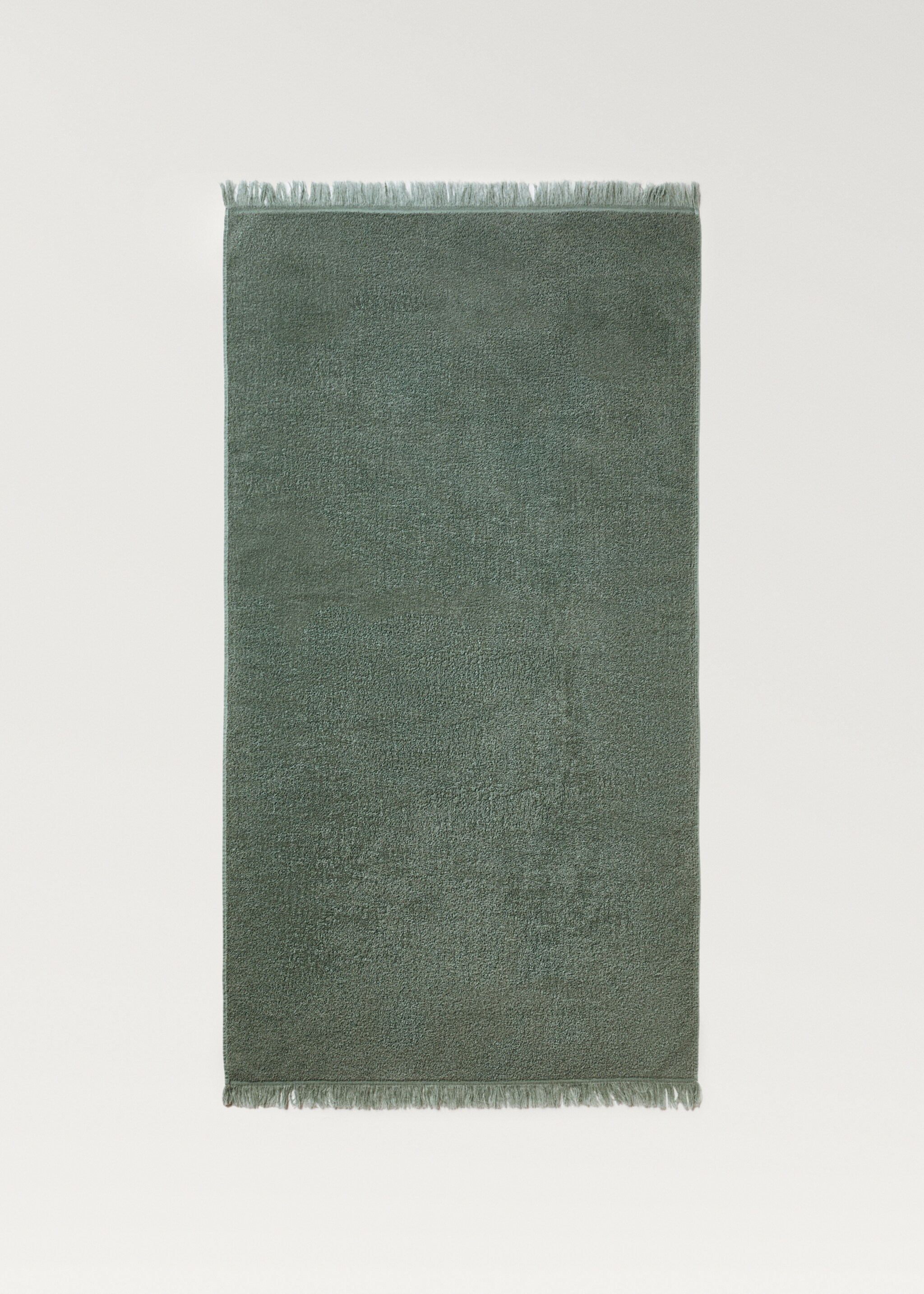 Παιδική πετσέτα για το ντους από οργανικό βαμβάκι και κρόσσια - Λεπτομέρεια του προϊόντος 3, Μπλε. Ref: 87003362-00.