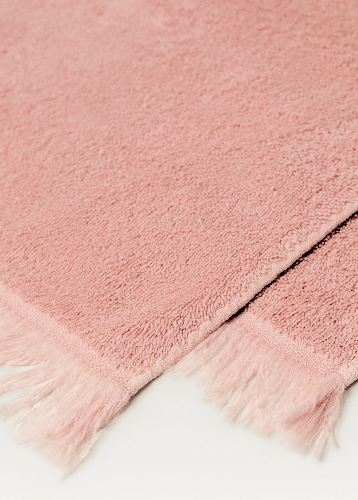 Organic cotton children's shower towel with fringes - Details of the article 1