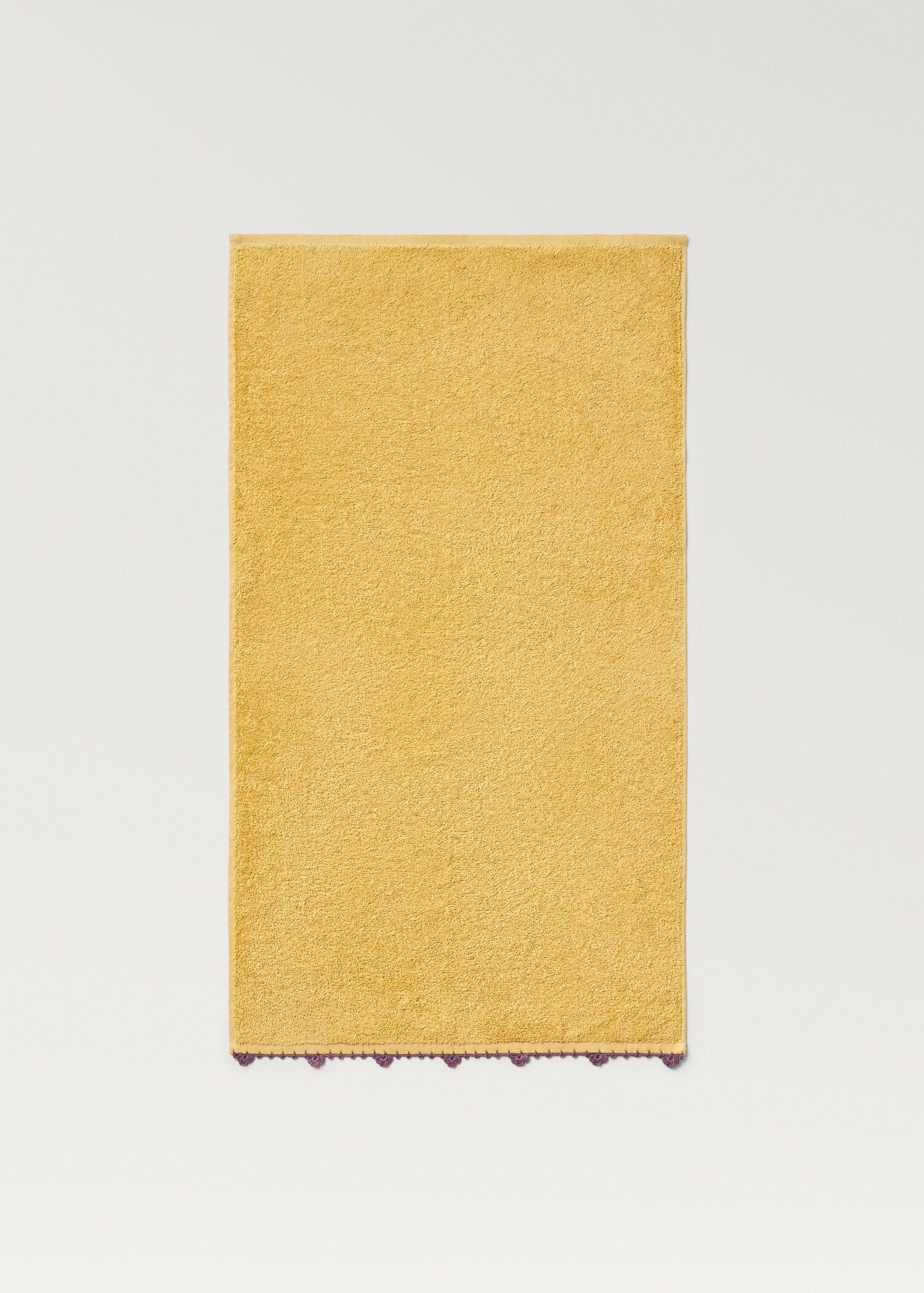 Children's washbasin towel with crochet trim - Details of the article 1