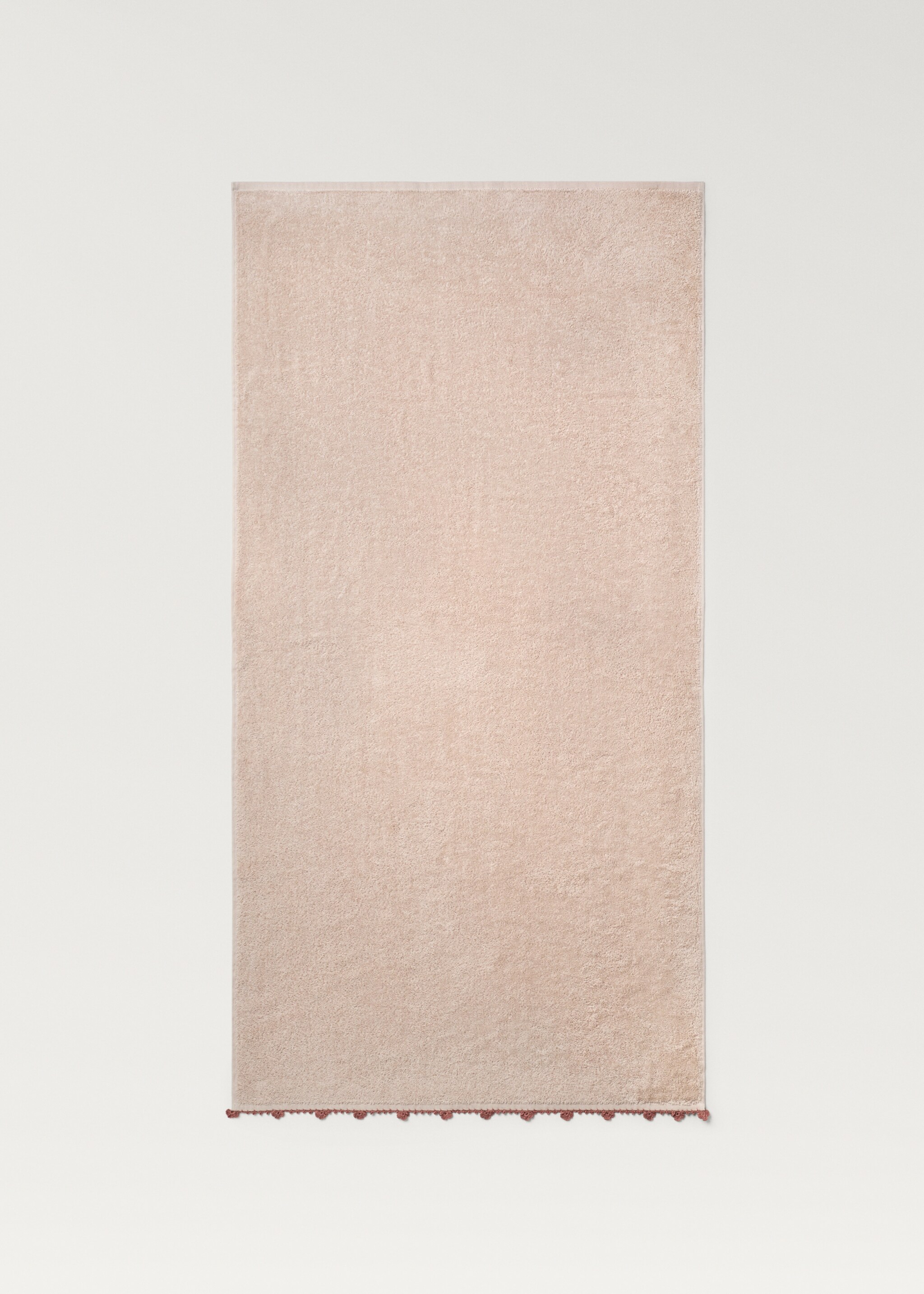 Children's bath towel crochet finish - Details of the article 1, Mustard. Ref: 87003366-00.