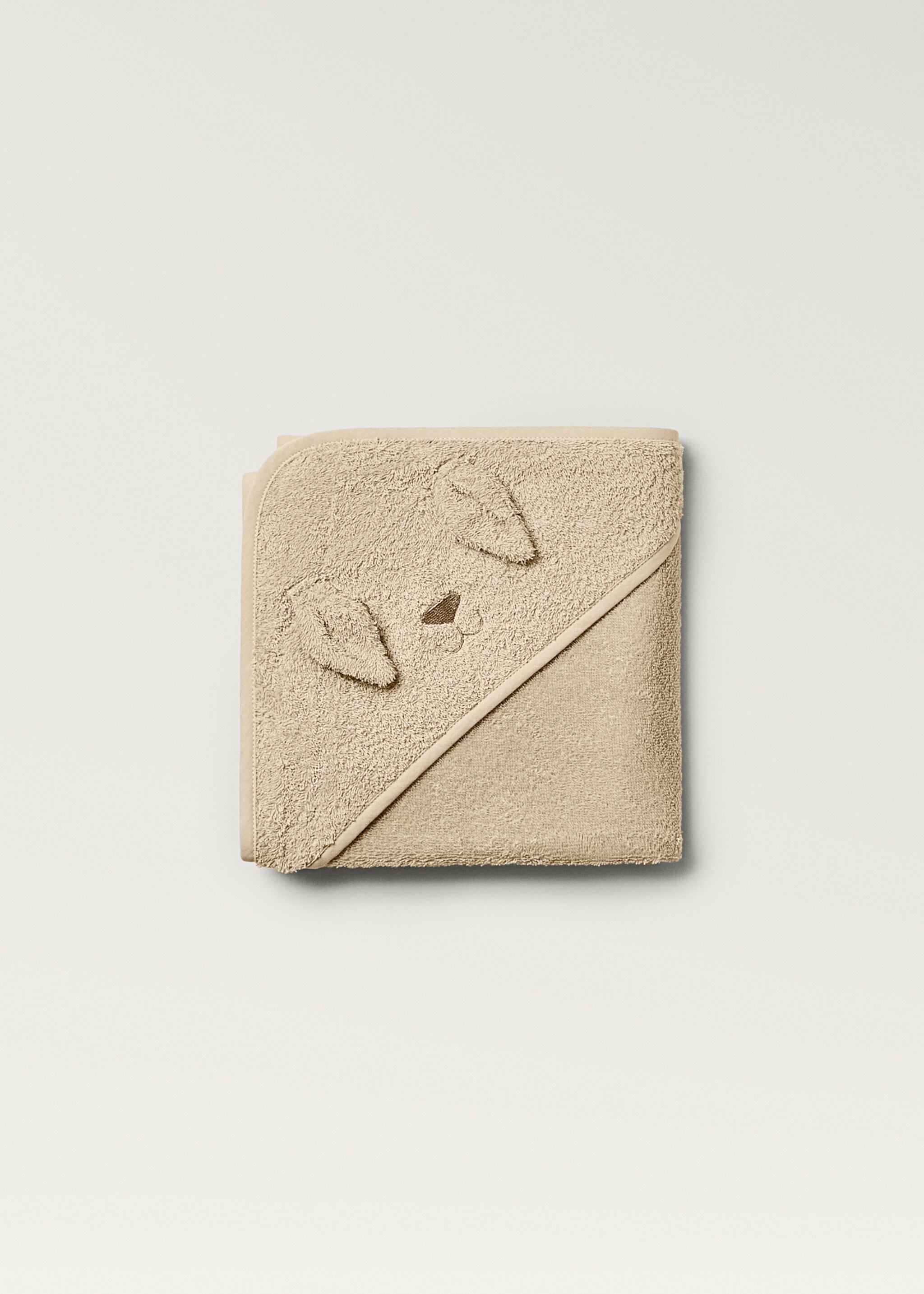 Cap de bain enfant coton bouclé oreilles - Détail de l'article 1, Beige. Ref: 87003376-00.