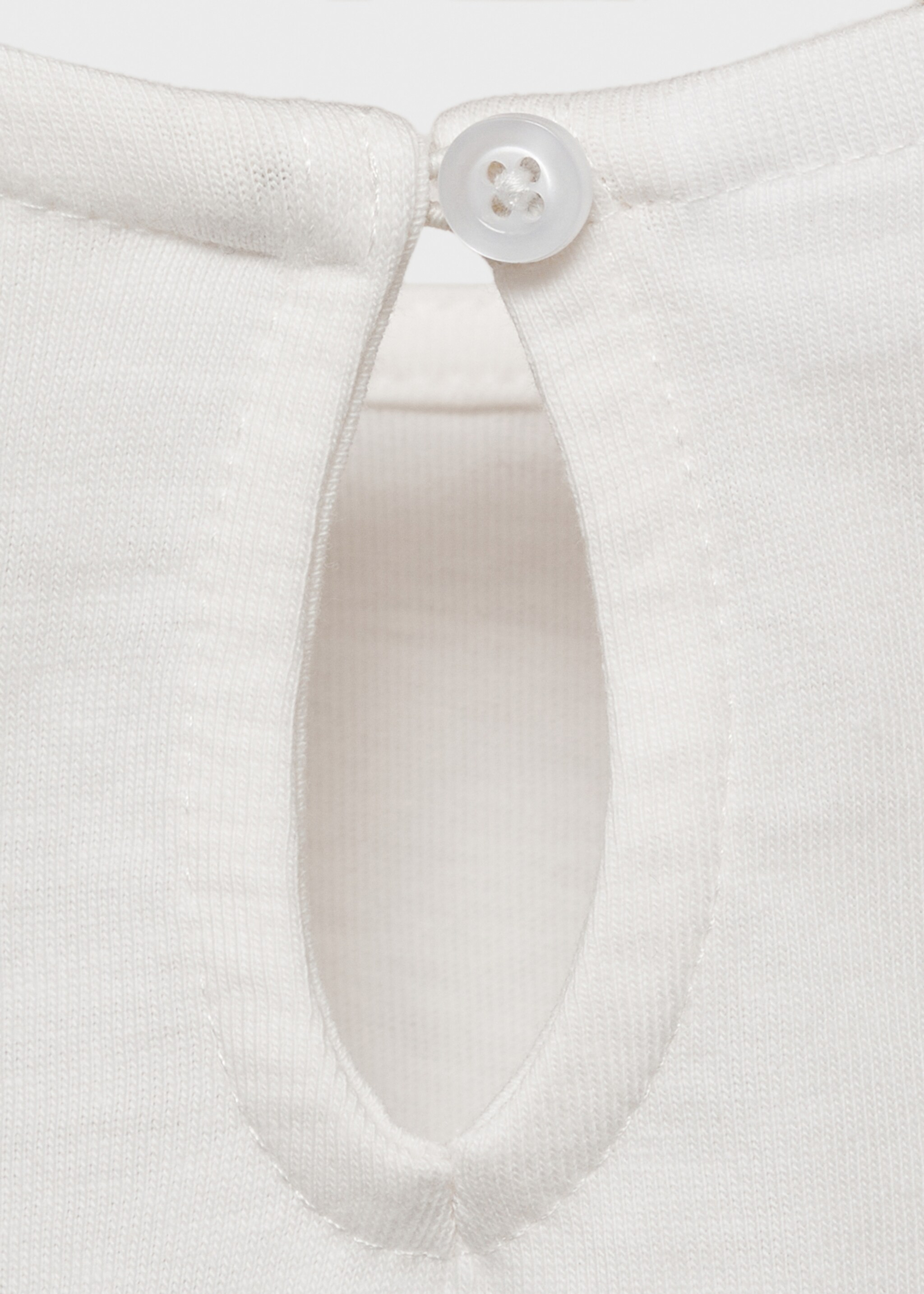 Frills cotton t-shirt - Details of the article 8, Off White. Ref: 87003651-00.