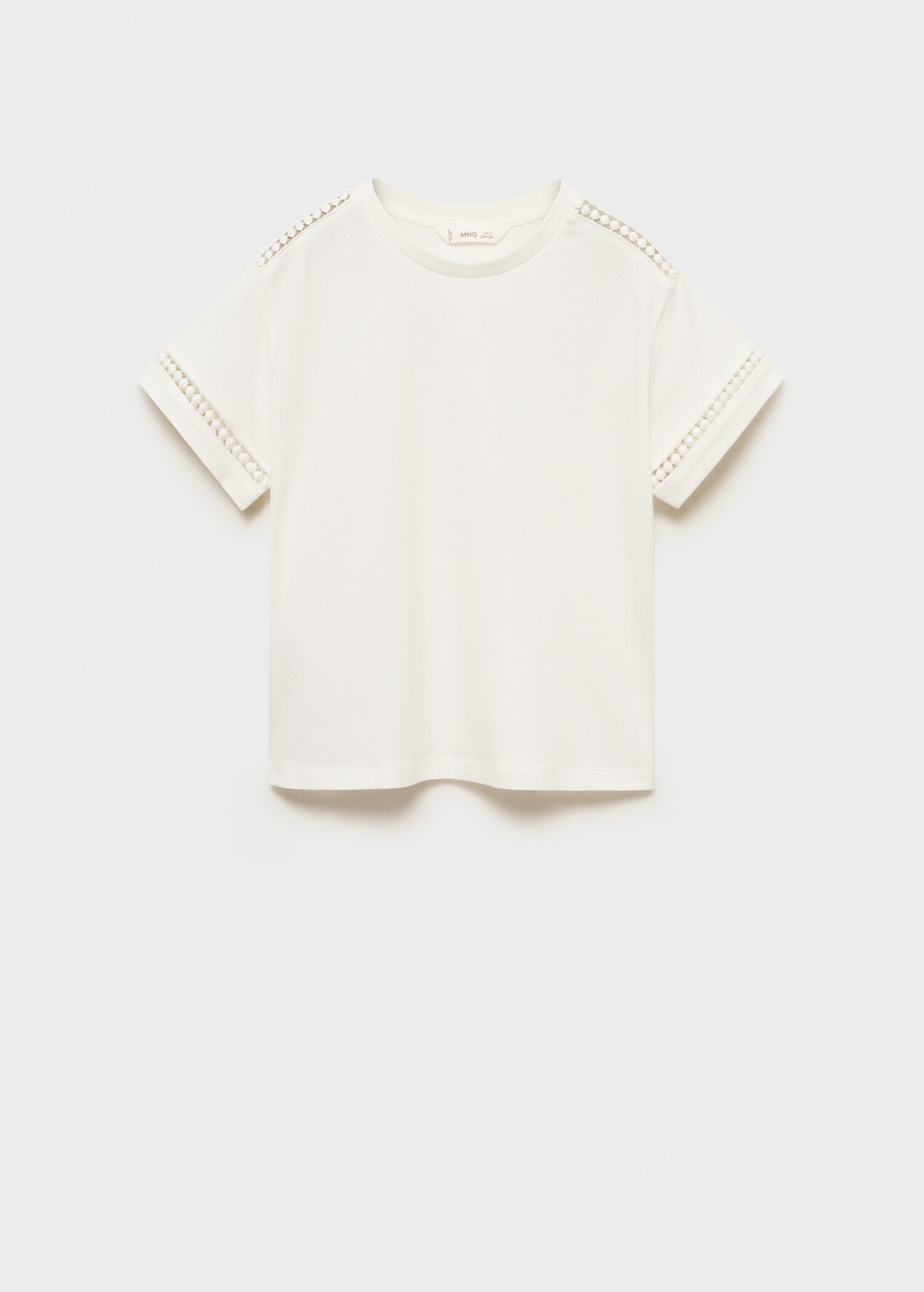 T-Shirt mit Ajour-Details - Artikel ohne Model