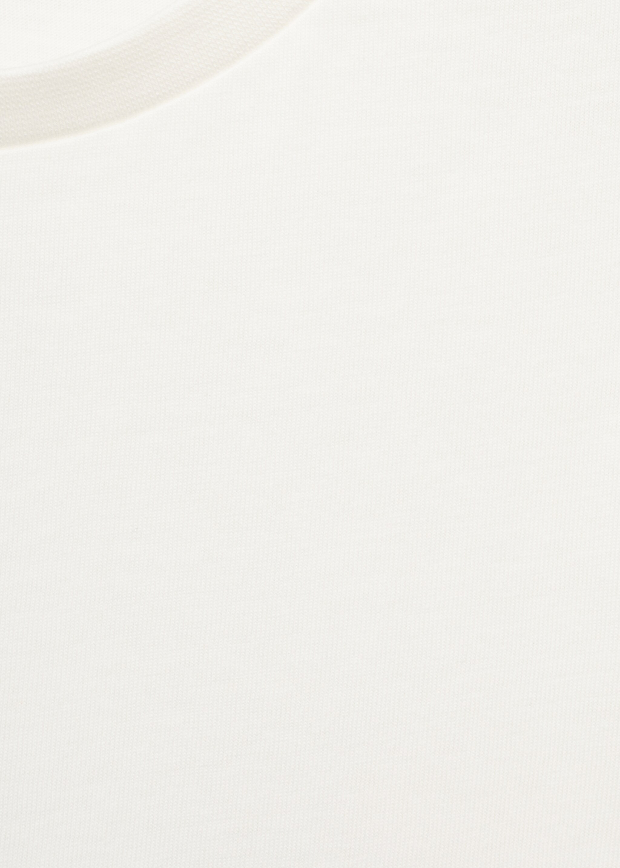 Openwork details T-shirt - Details of the article 8, Off White. Ref: 87003652-00.