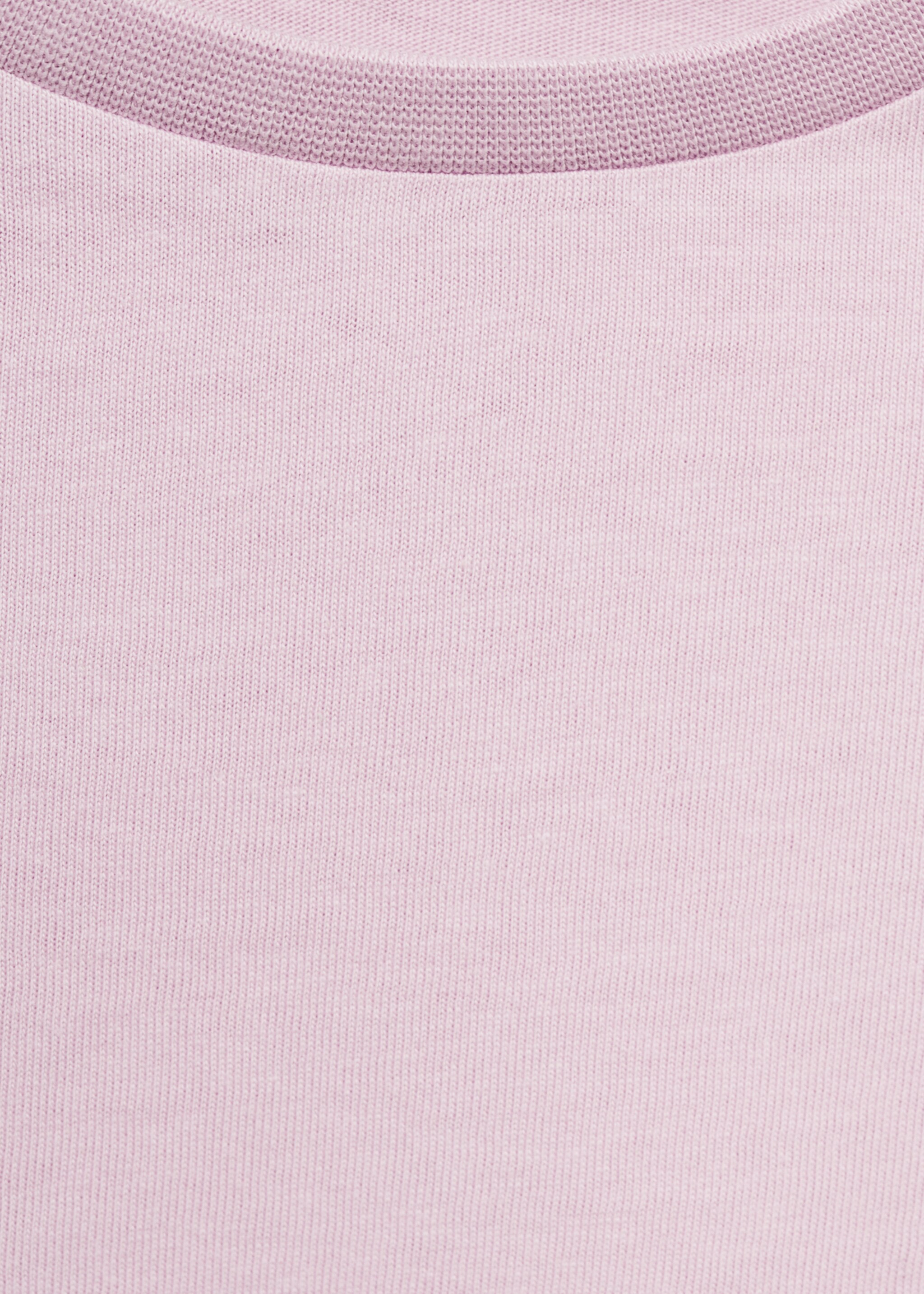 T-Shirt mit Ajour-Details - Detail des Artikels 0, Rosa. Ref: 87003652-00.