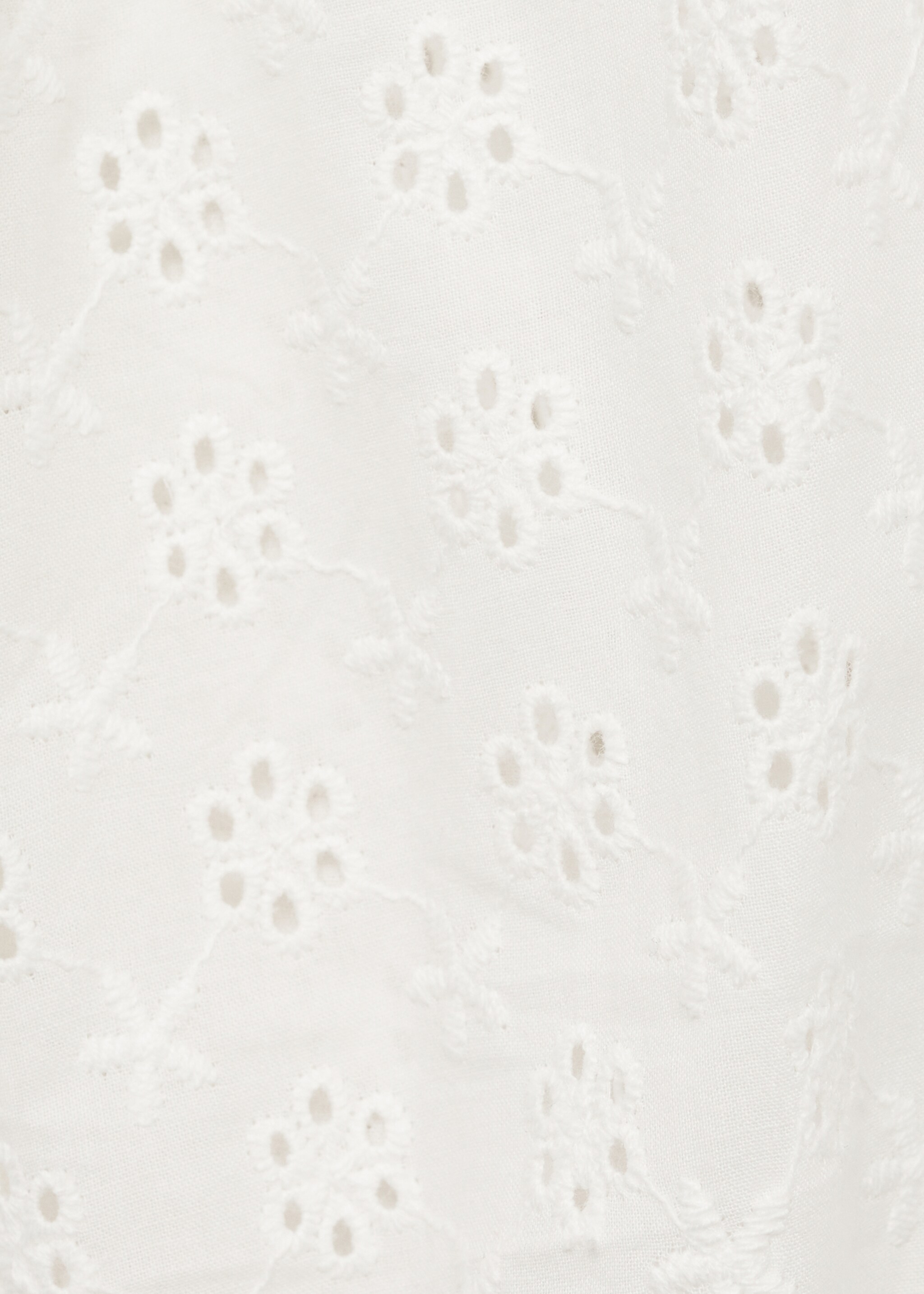 T-shirt brodé manches - Détail de l'article 8, Blanc cassé. Ref: 87003653-00.