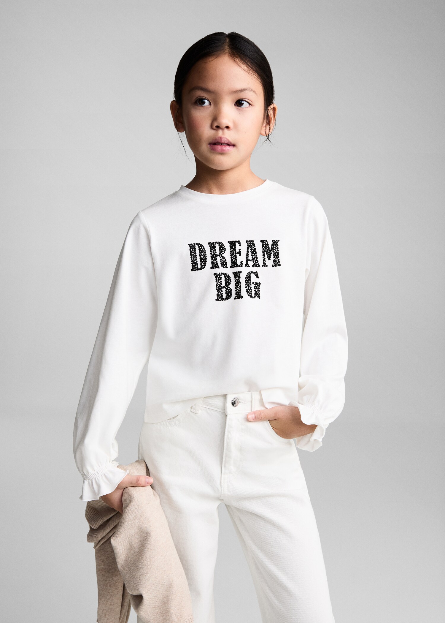 T-shirt med meddelande - Bild av mittparti