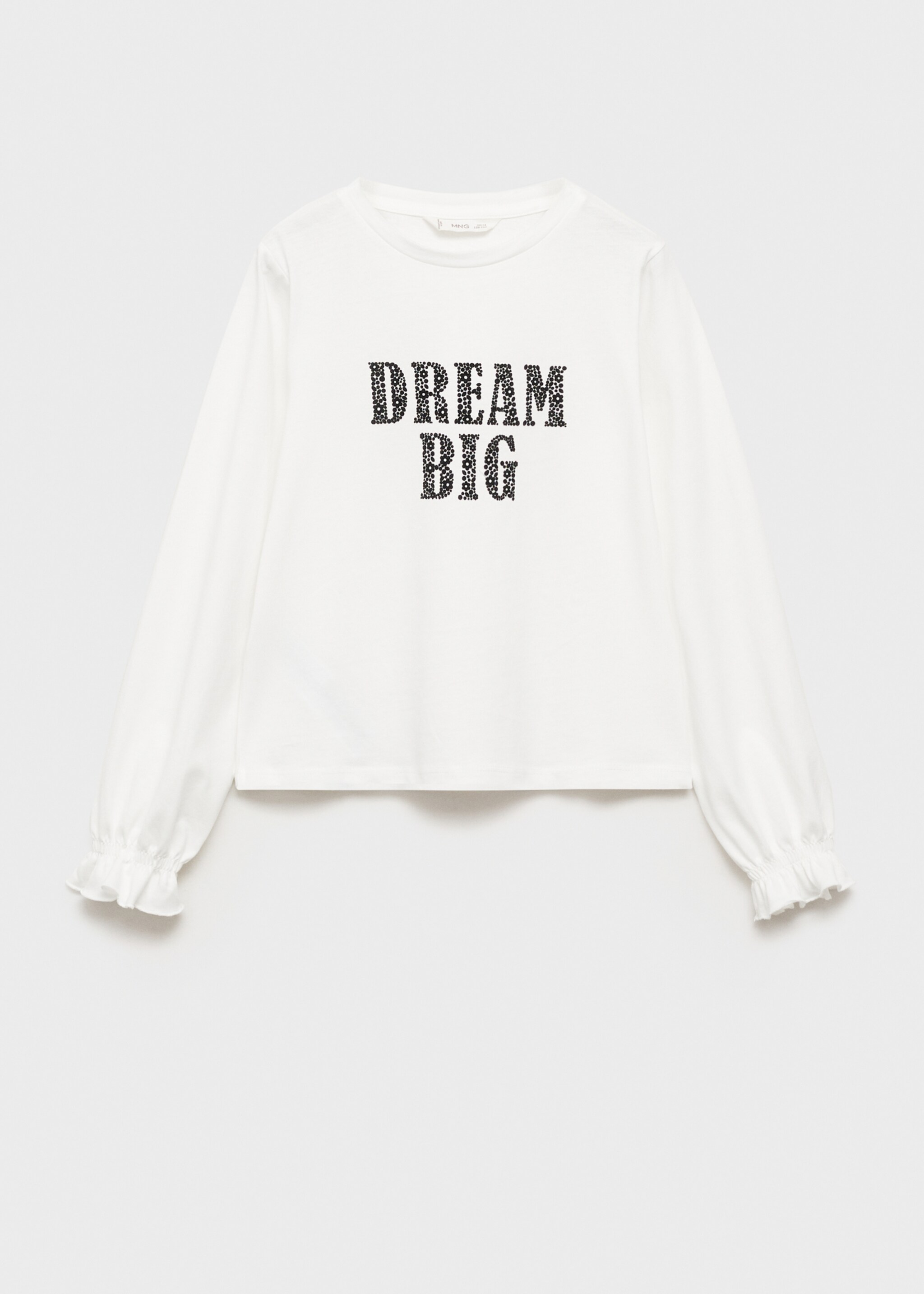 T-shirt med meddelande - Artikel utan modell, Benvit. Ref: 87003654-00.