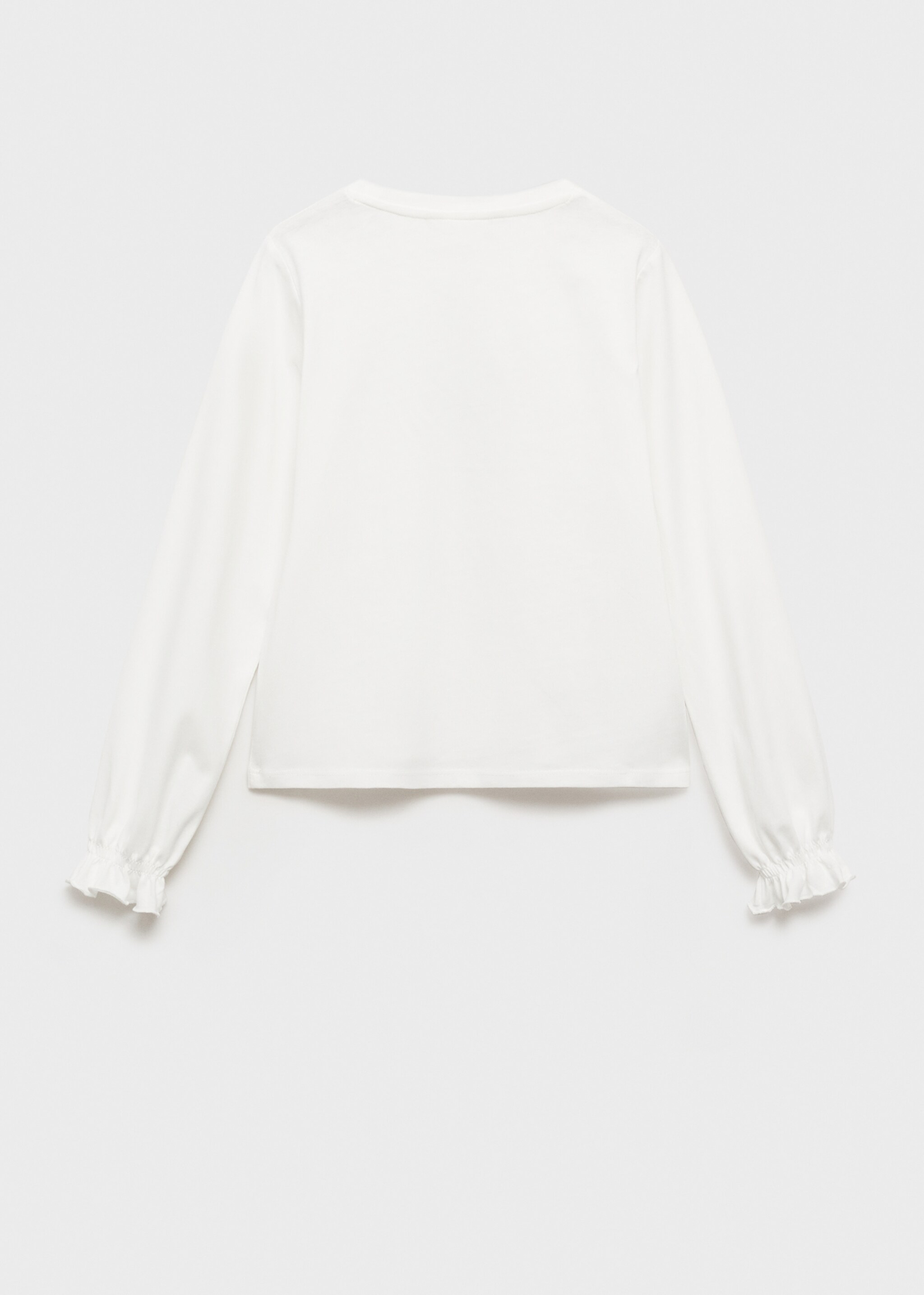 T-shirt med meddelande - Artikelns baksida, Benvit. Ref: 87003654-00.