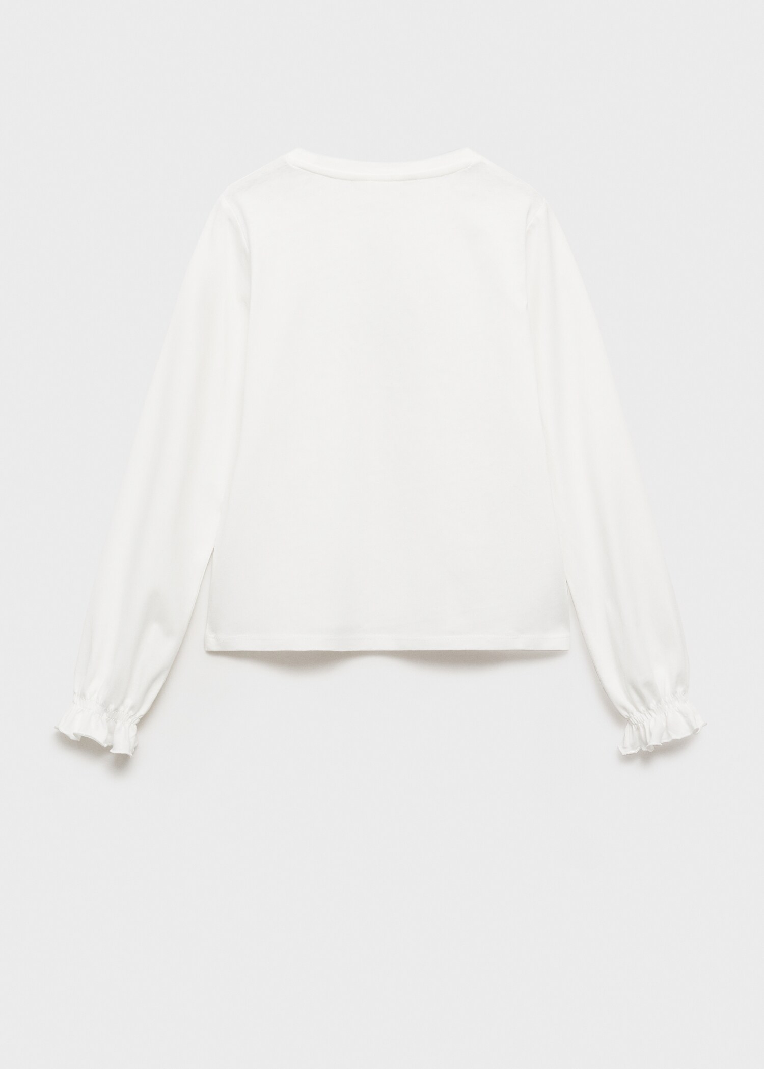 T-shirt med meddelande - Artikelns baksida