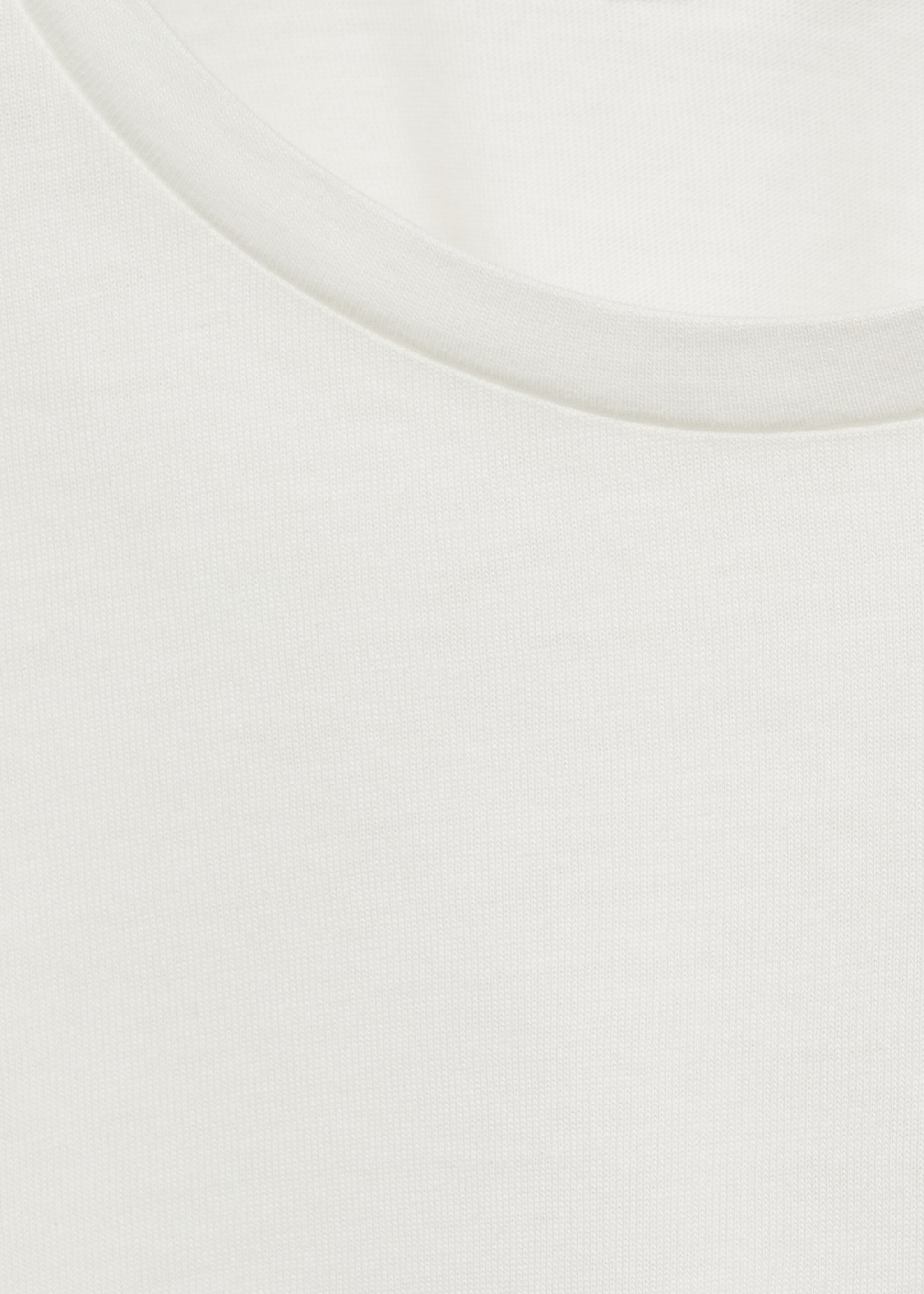 T-Shirt mit Stickereien - Detail des Artikels 8, Cremeweiß. Ref: 87003657-00.