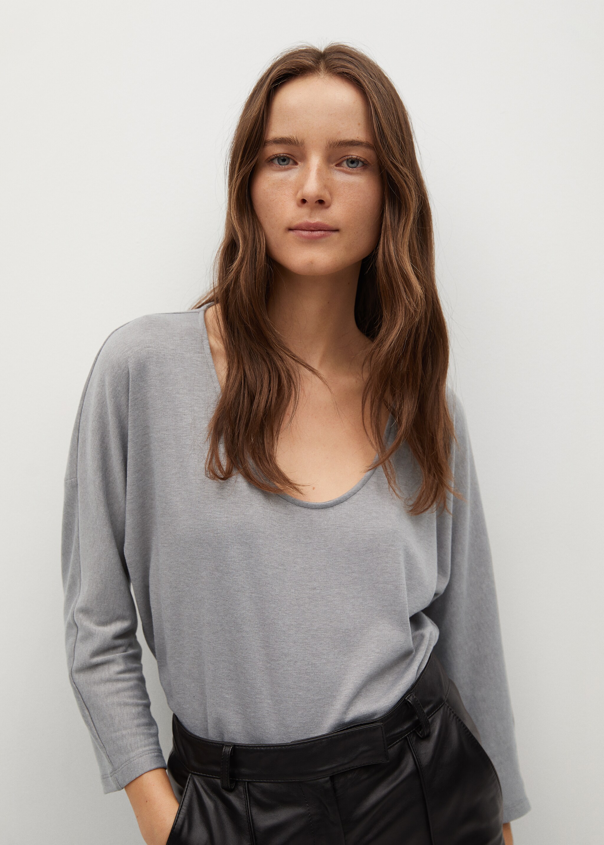 T-shirt jaspé - Plan moyen
