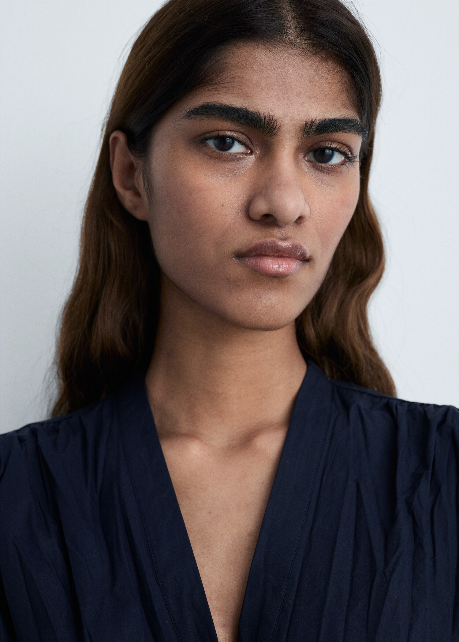 Textured bow dress - Details of the article 1