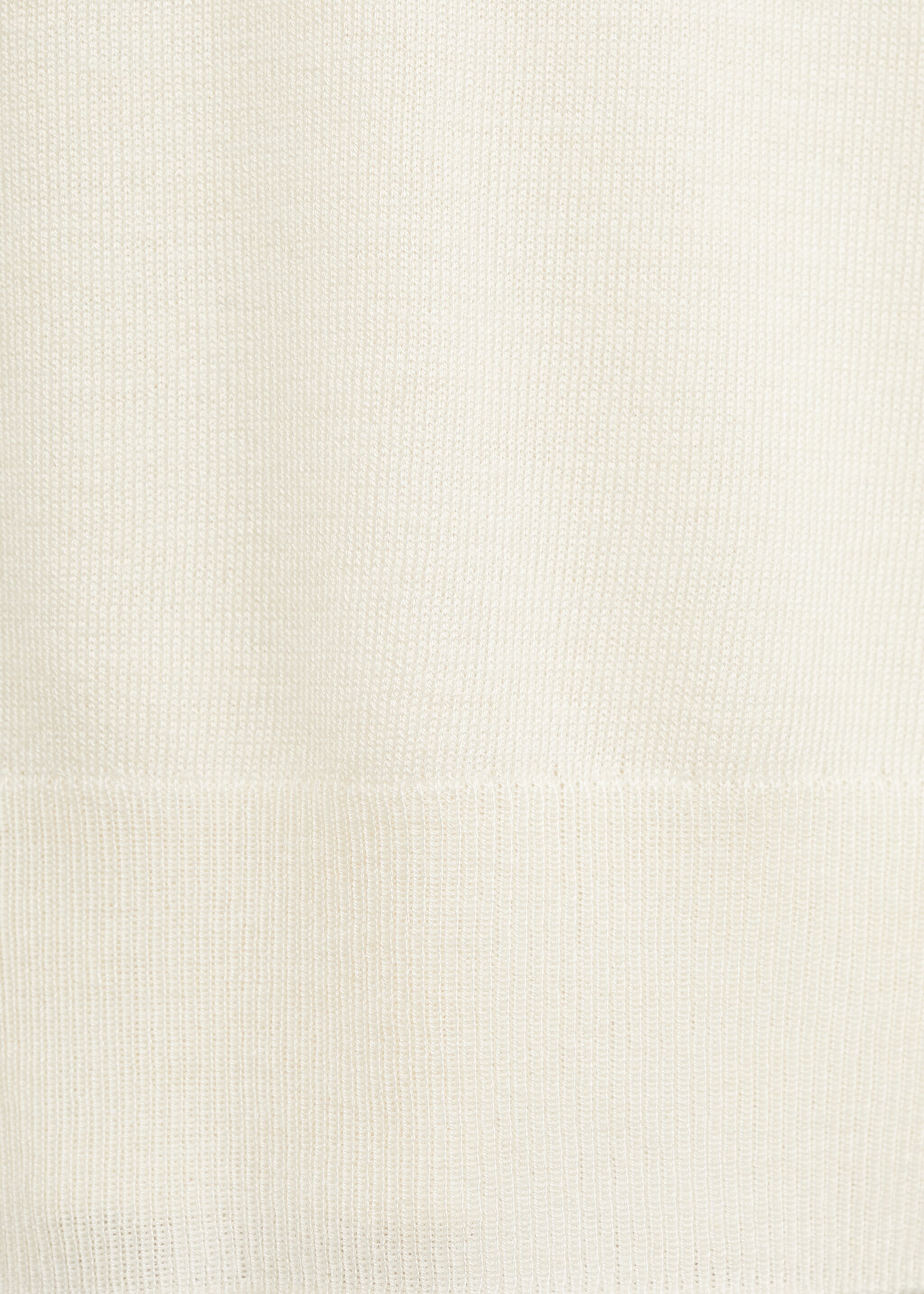 V-neck knit sweater - Details of the article 0, Ecru. Ref: 87004082-00.