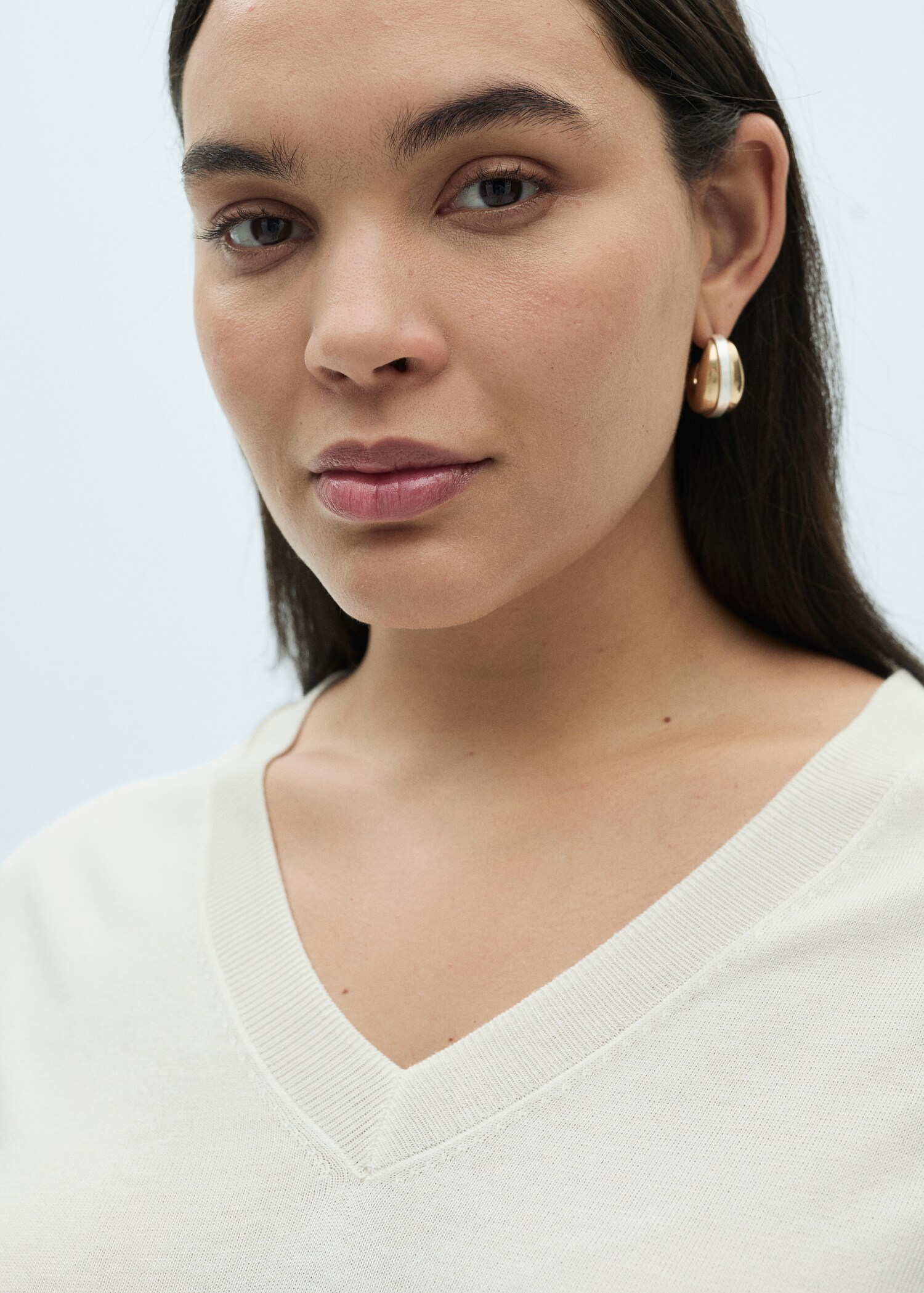 Pull-over maille col en V - Détail de l'article 4