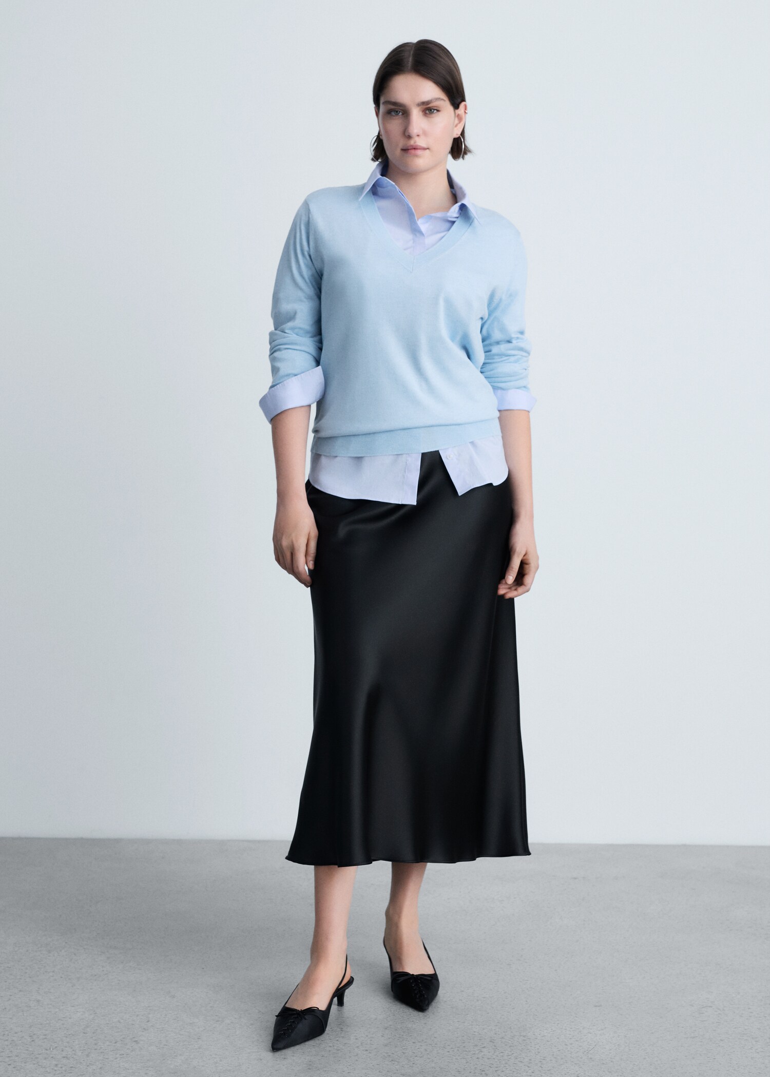 Pull-over maille col en V - Détail de l'article 3