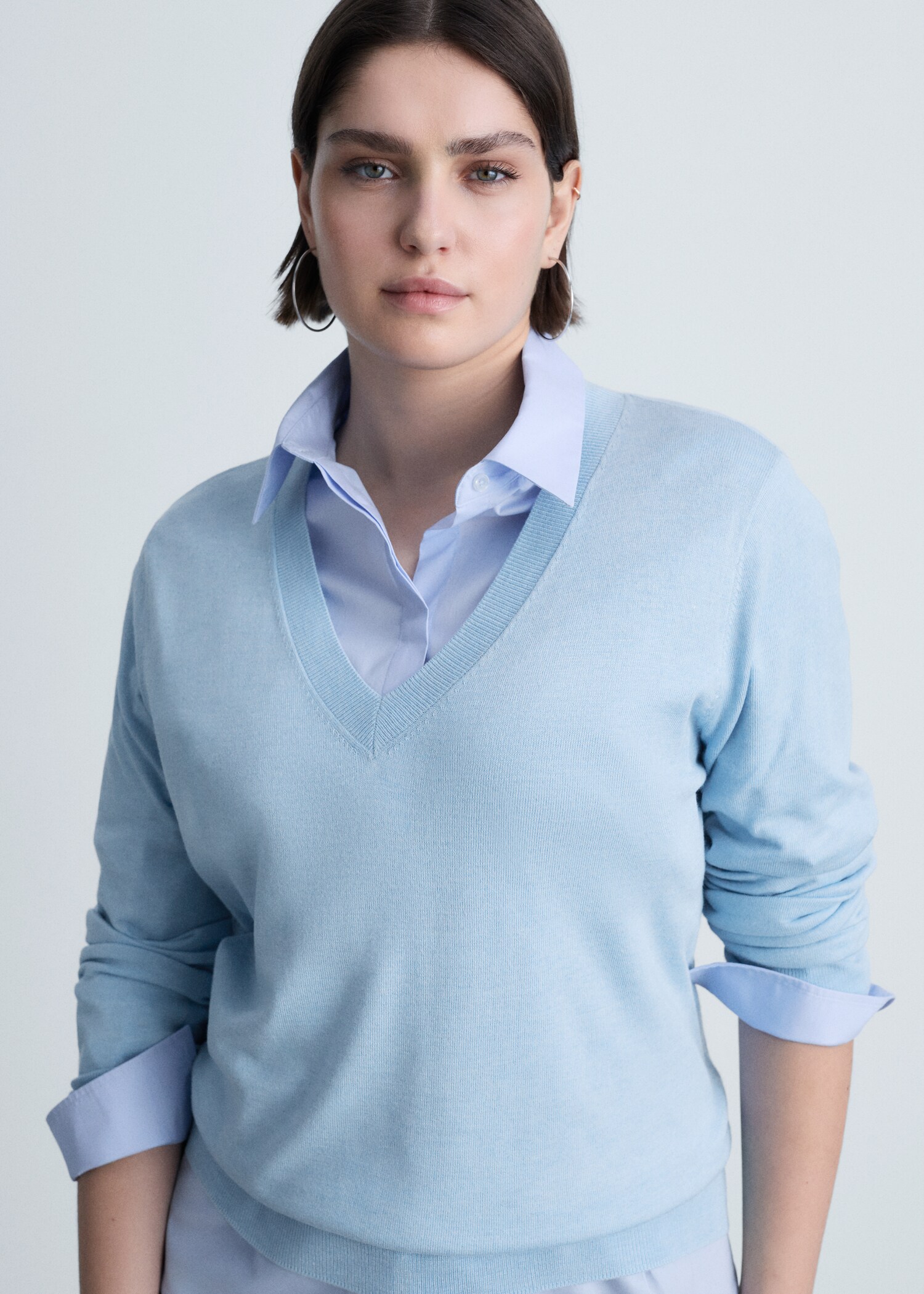 Pull-over maille col en V - Détail de l'article 5