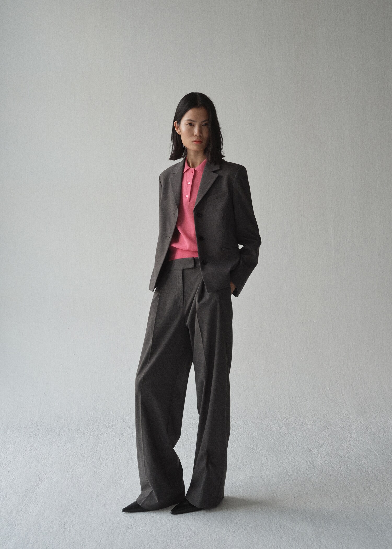 Knitted polo-neck sweater - Details of the article 2