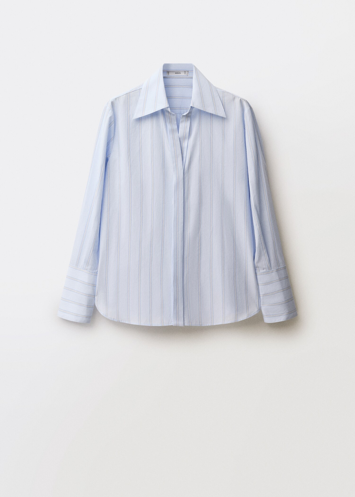 Regular striped cotton shirt - Article without model
