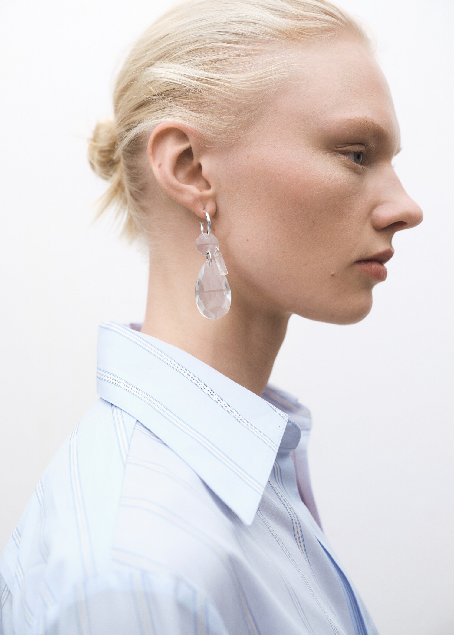 Regular striped cotton shirt - Details of the article 6