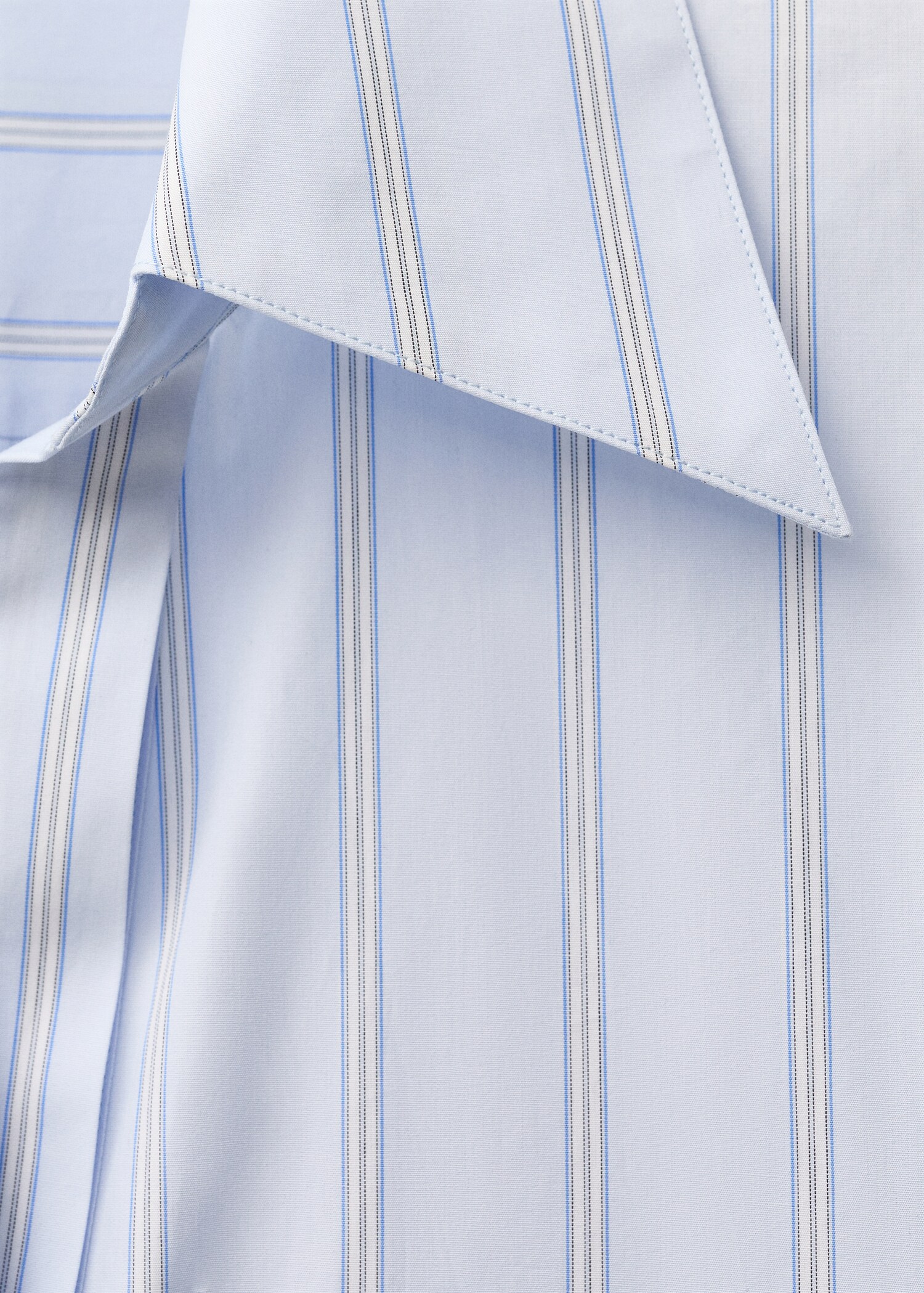 Regular striped cotton shirt - Details of the article 8