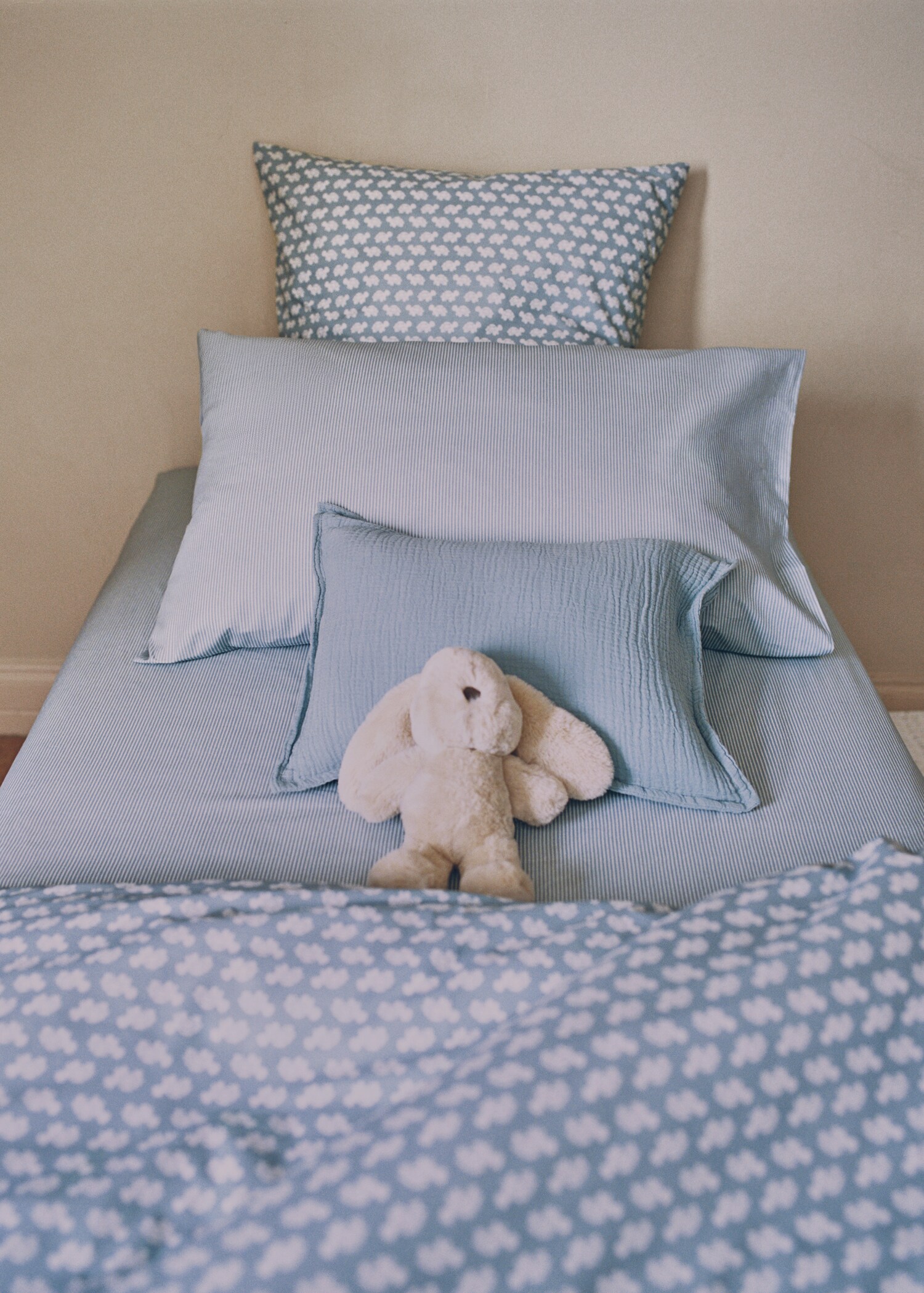 Cotton percale striped children's pillowcase, 50x75 cm - Details of the article 6