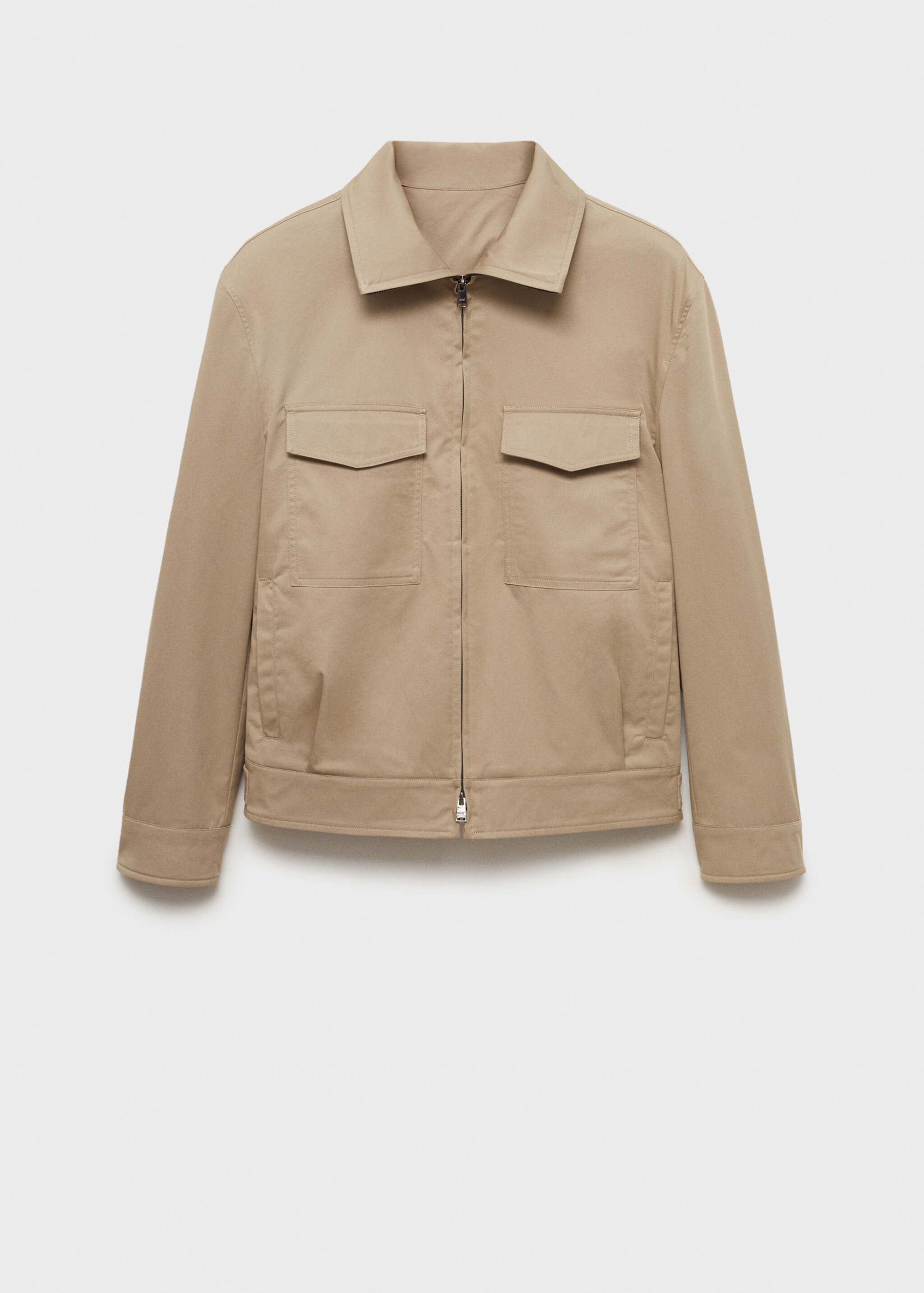 Cazadora algodón relaxed fit - Artículo sin modelo, Beige. Ref: 87004394-00.