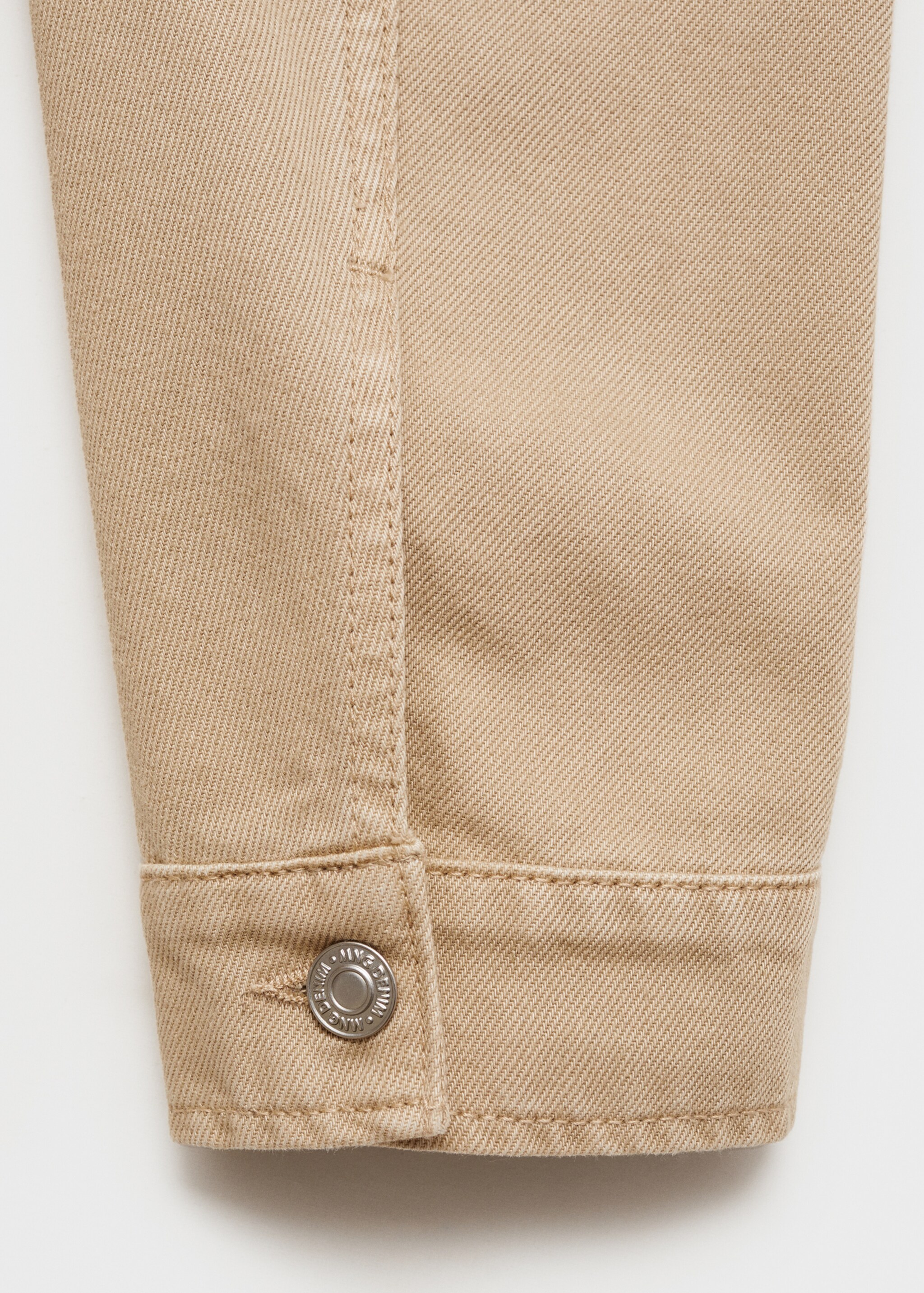 Jeansjacke mit Taschen - Detail des Artikels 0, Beige. Ref: 87004401-00.